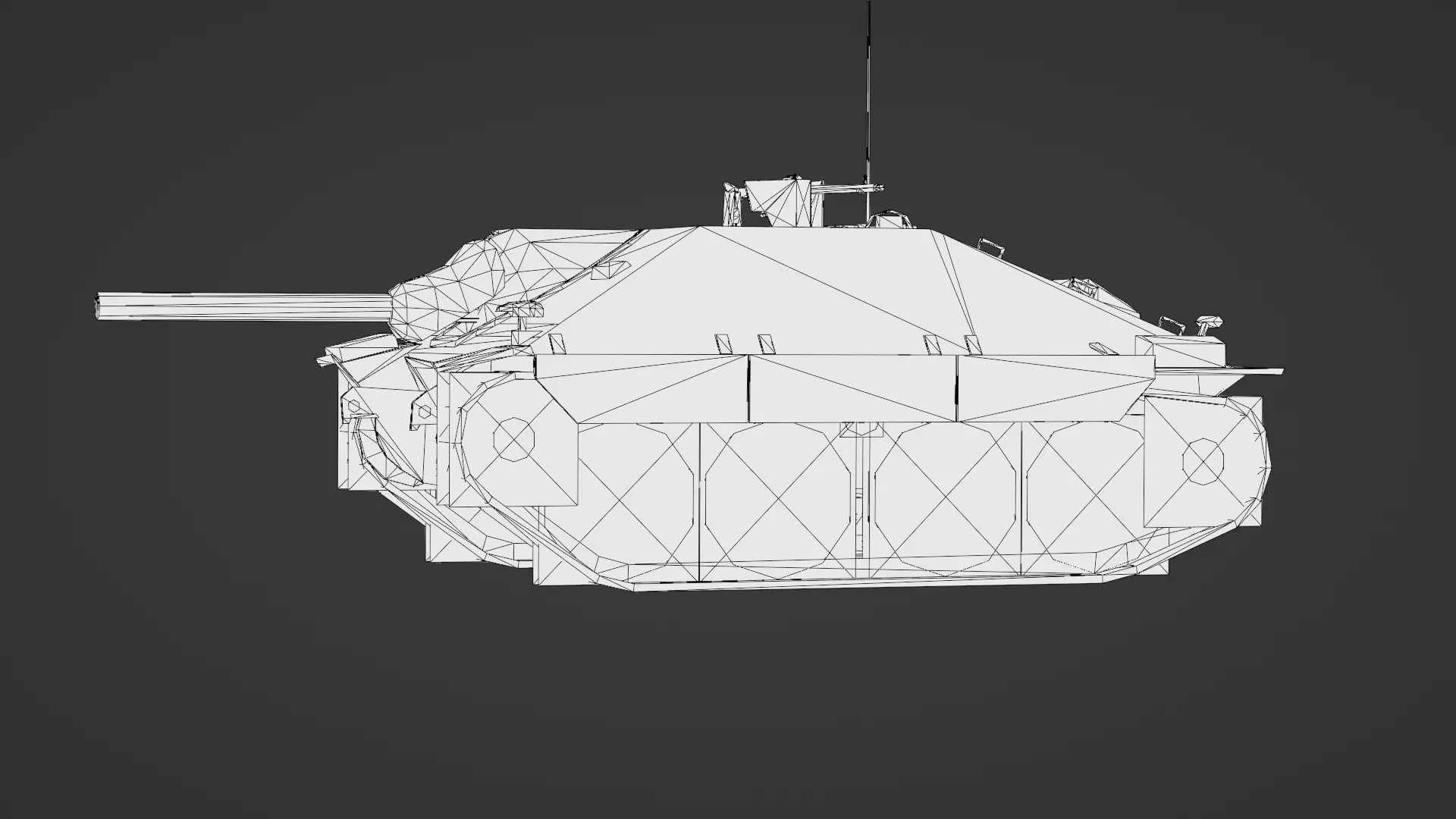Hetzer Tank 3D Model Low-poly 3D model_29