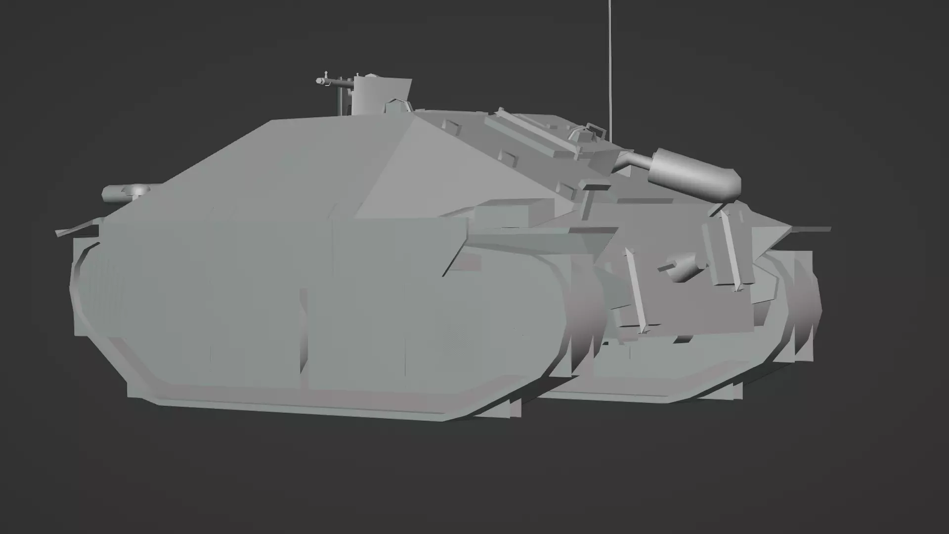 Hetzer Tank 3D Model Low-poly 3D model_18