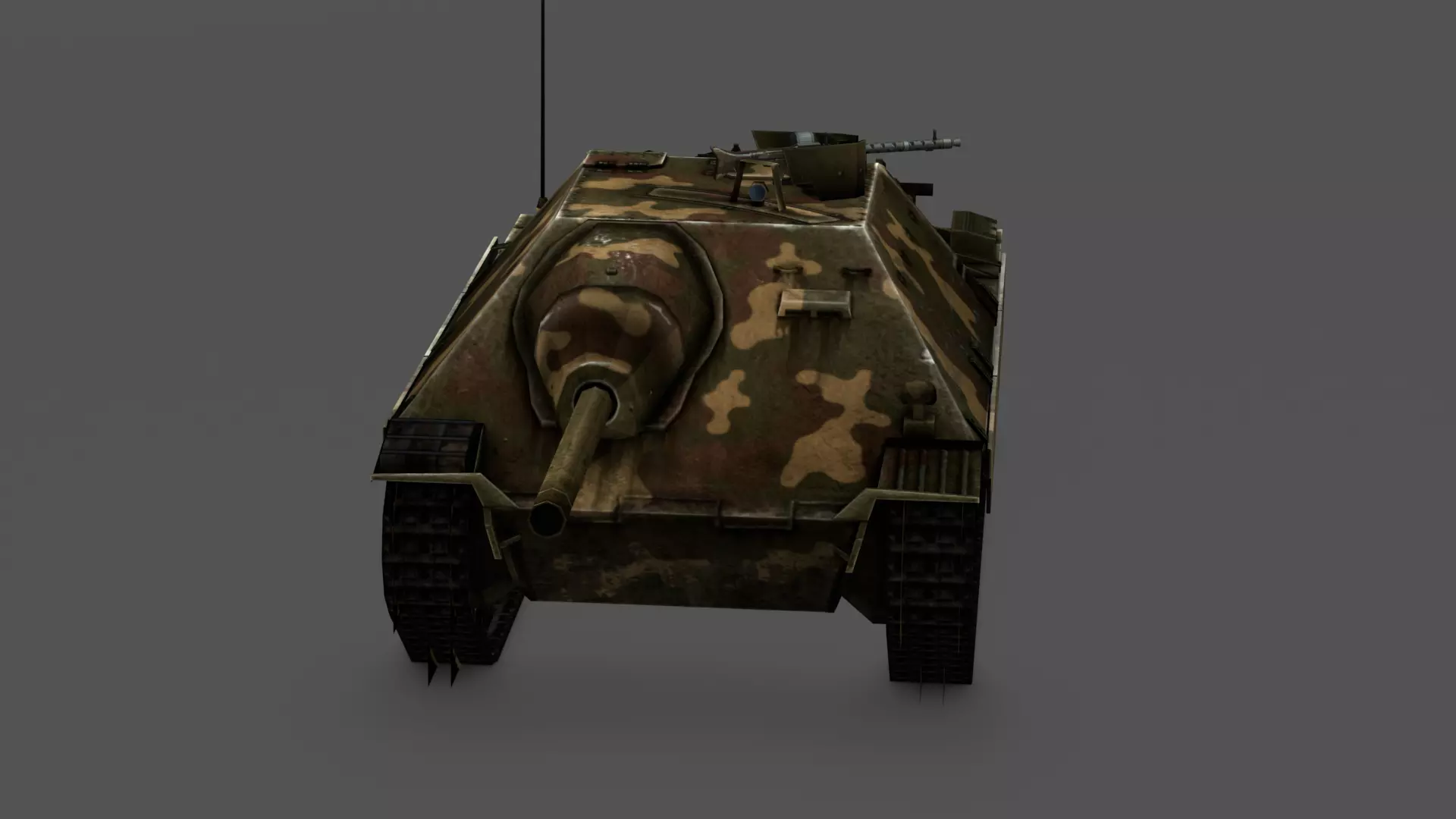 Hetzer Tank 3D Model Low-poly 3D model_10