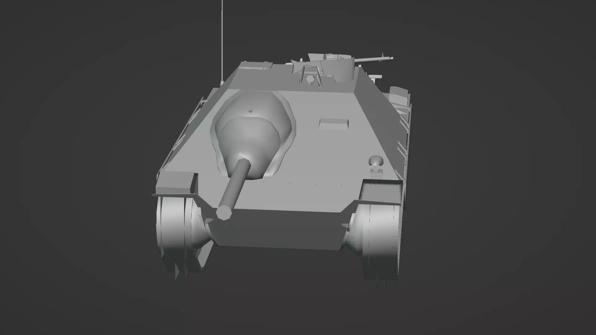 Hetzer Tank 3D Model Low-poly 3D model_22