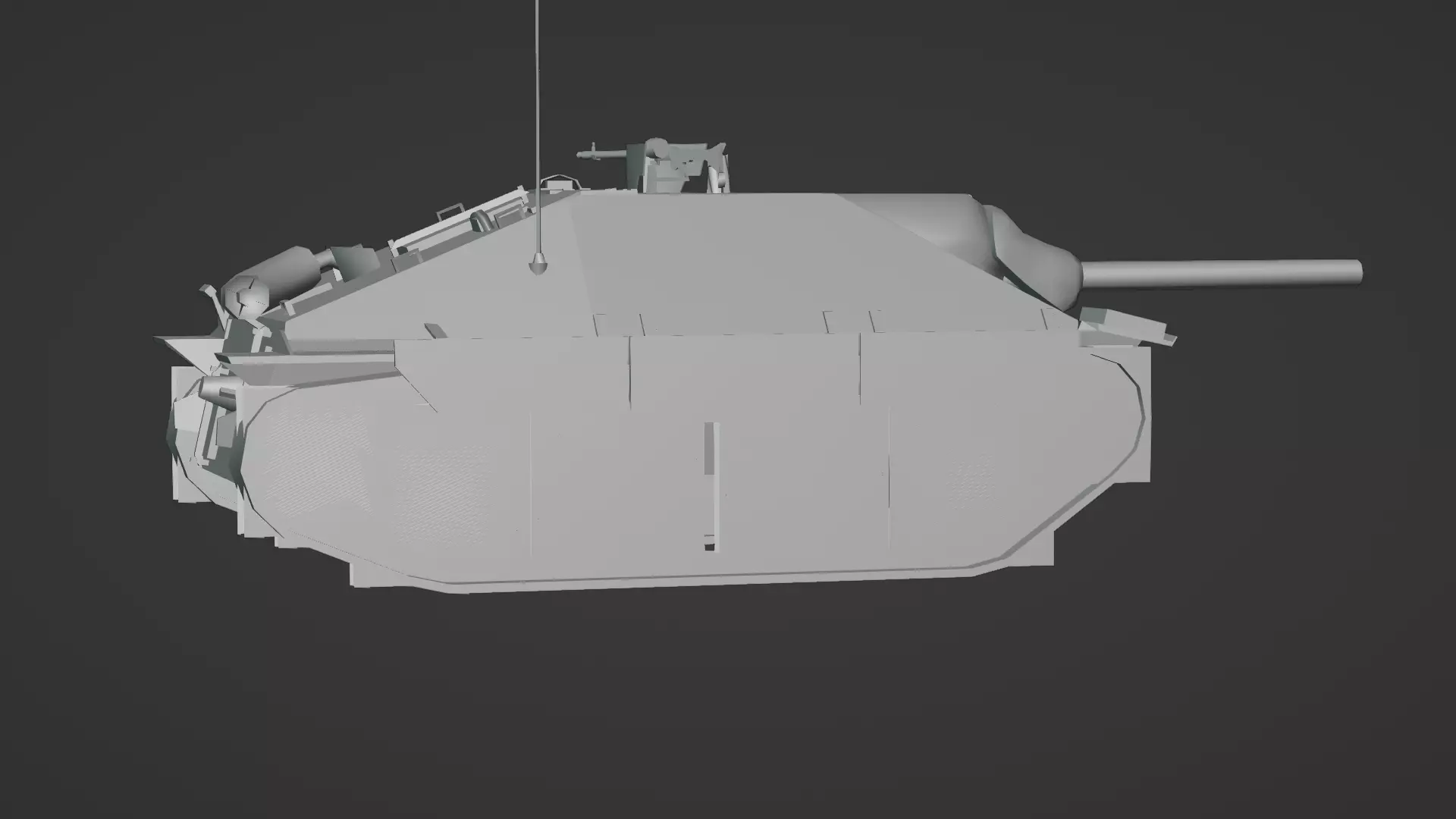 Hetzer Tank 3D Model Low-poly 3D model_20