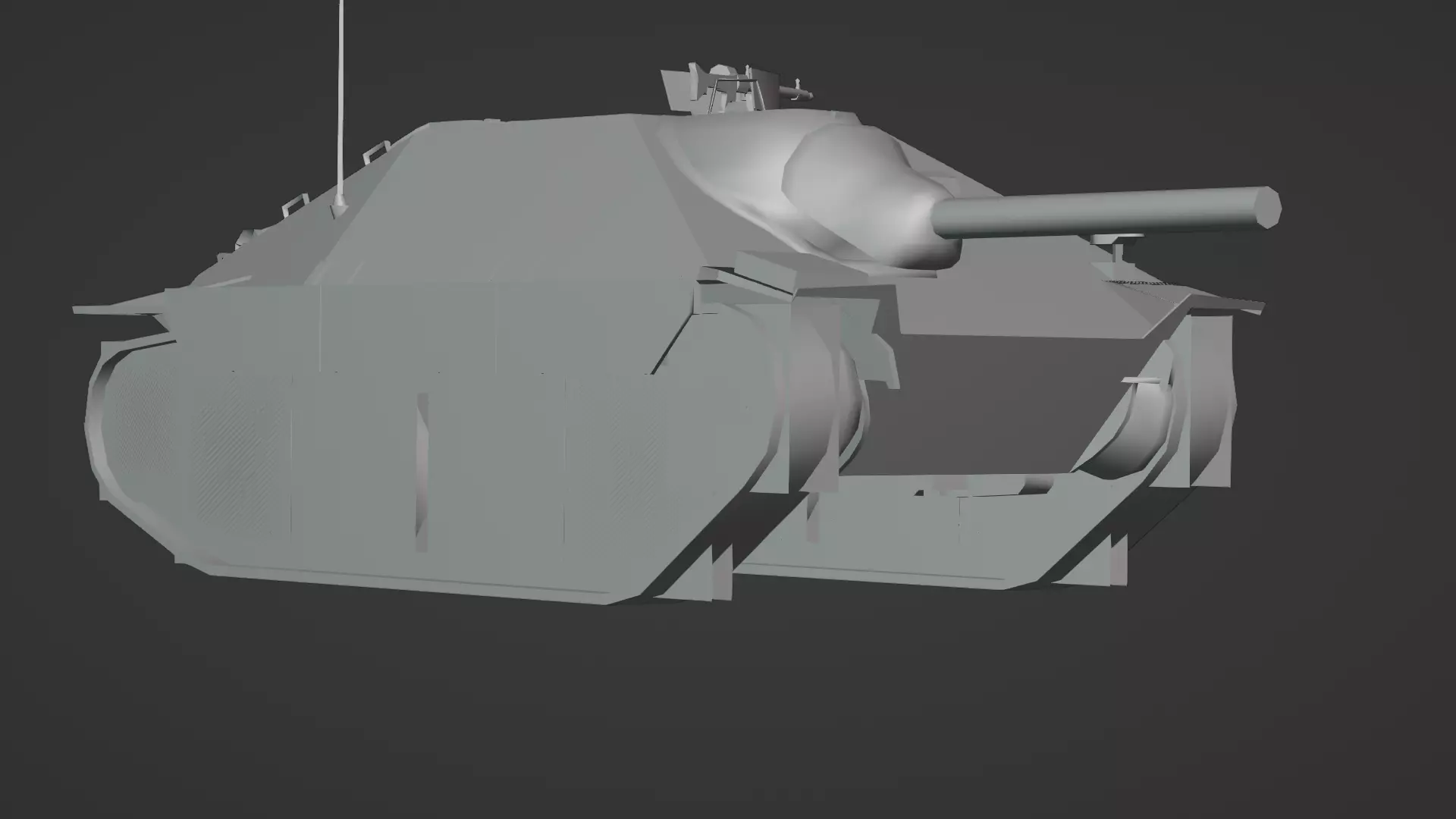 Hetzer Tank 3D Model Low-poly 3D model_21
