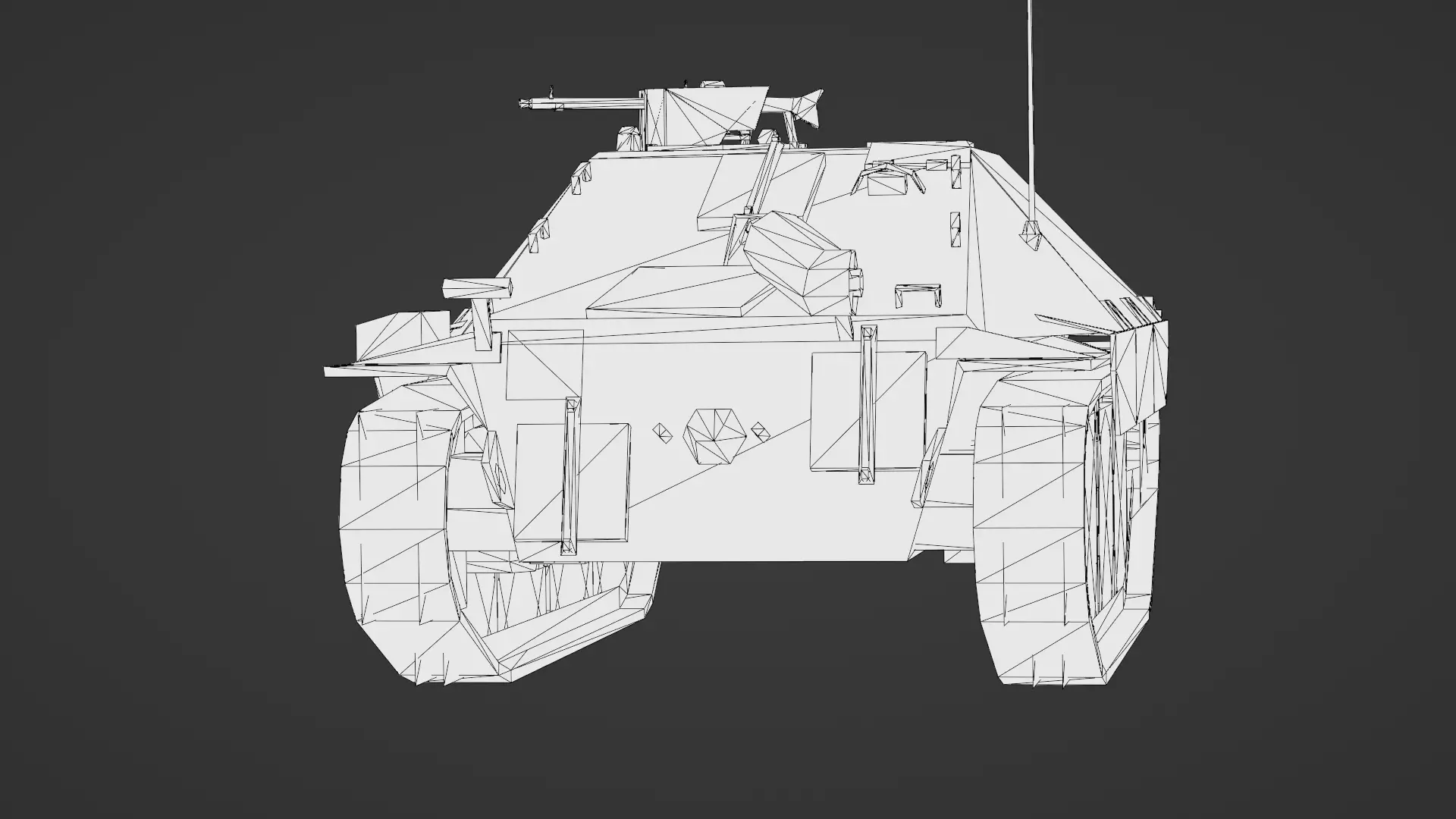 Hetzer Tank 3D Model Low-poly 3D model_31