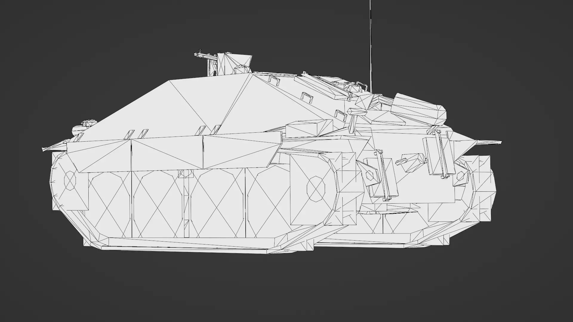Hetzer Tank 3D Model Low-poly 3D model_26