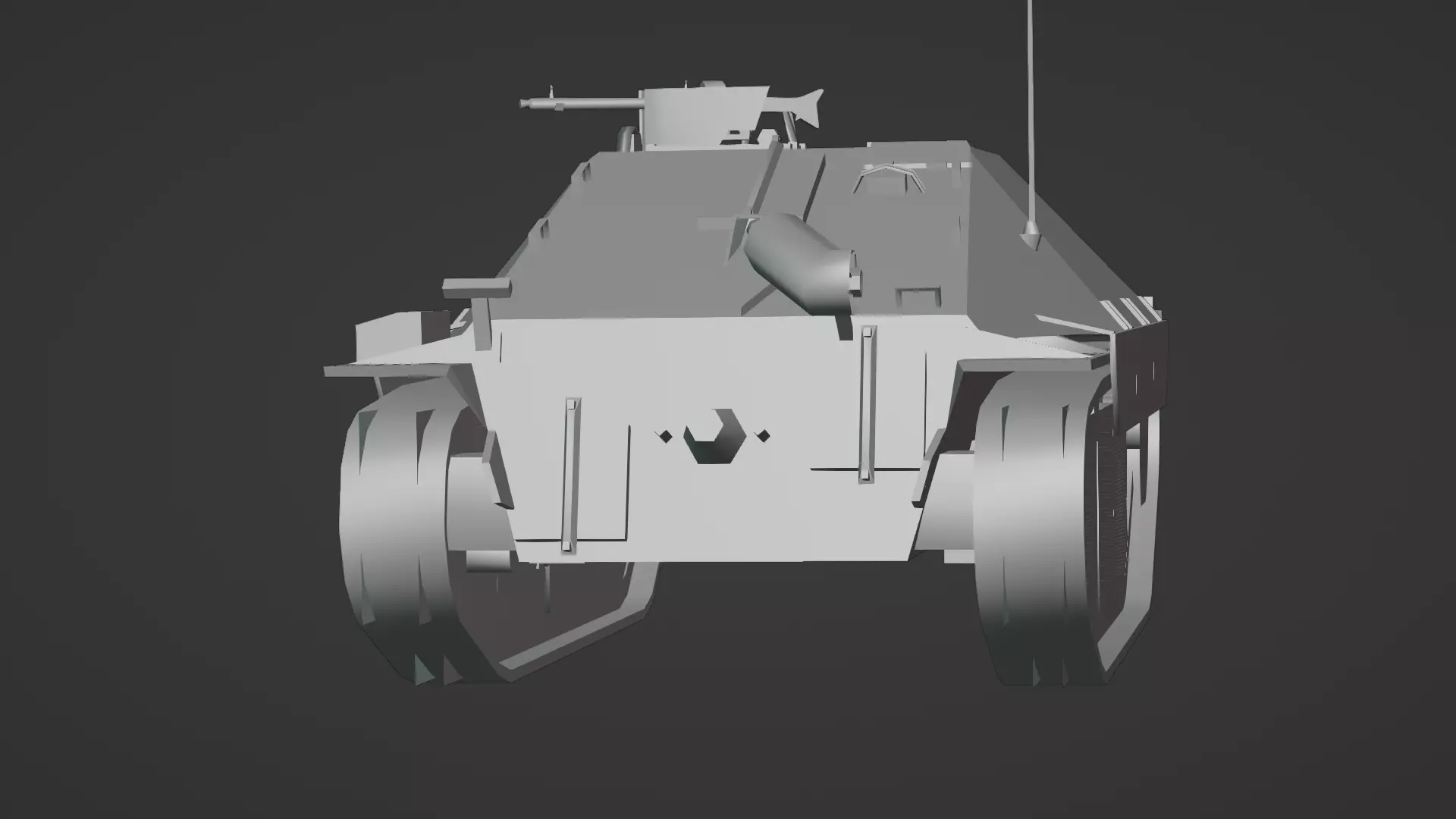 Hetzer Tank 3D Model Low-poly 3D model_19