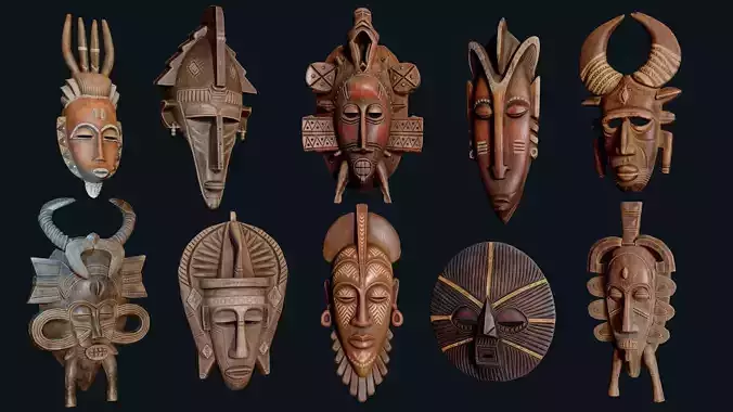 African Decor Masks