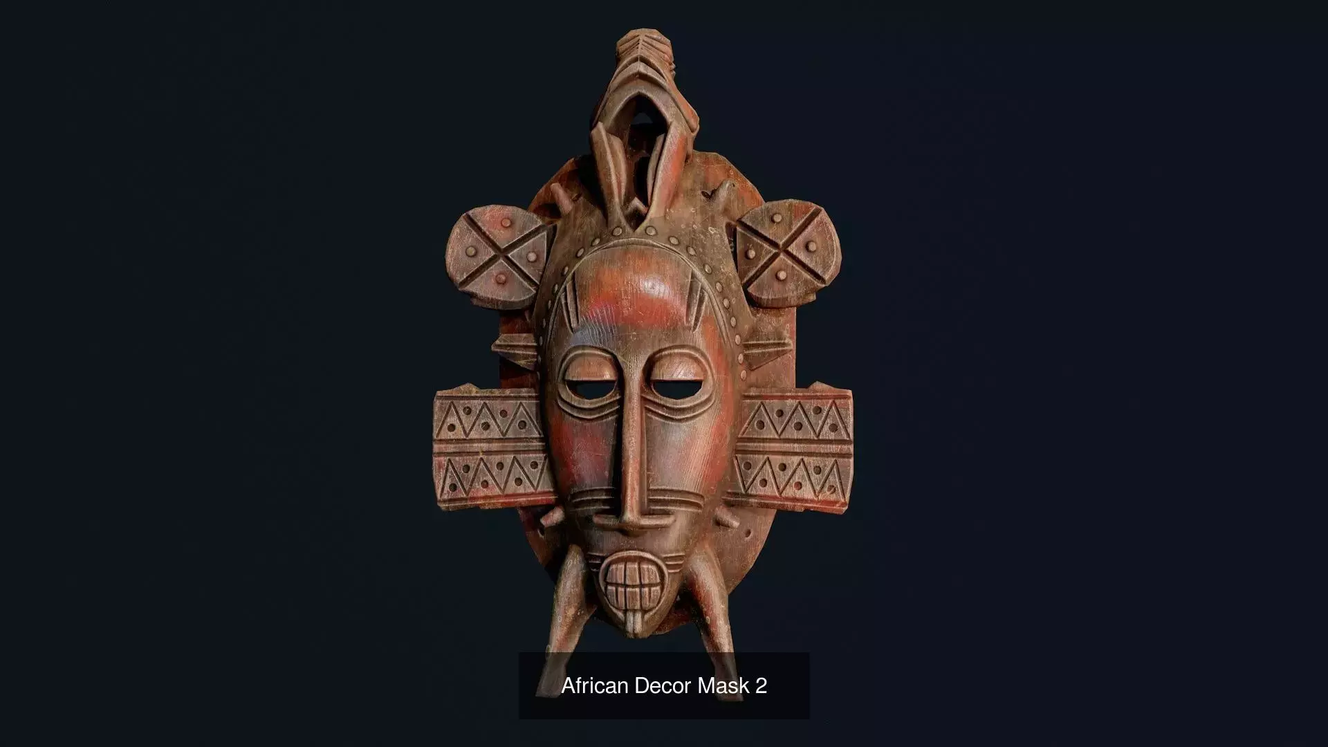 African Decor Masks 3D Model Collection_14