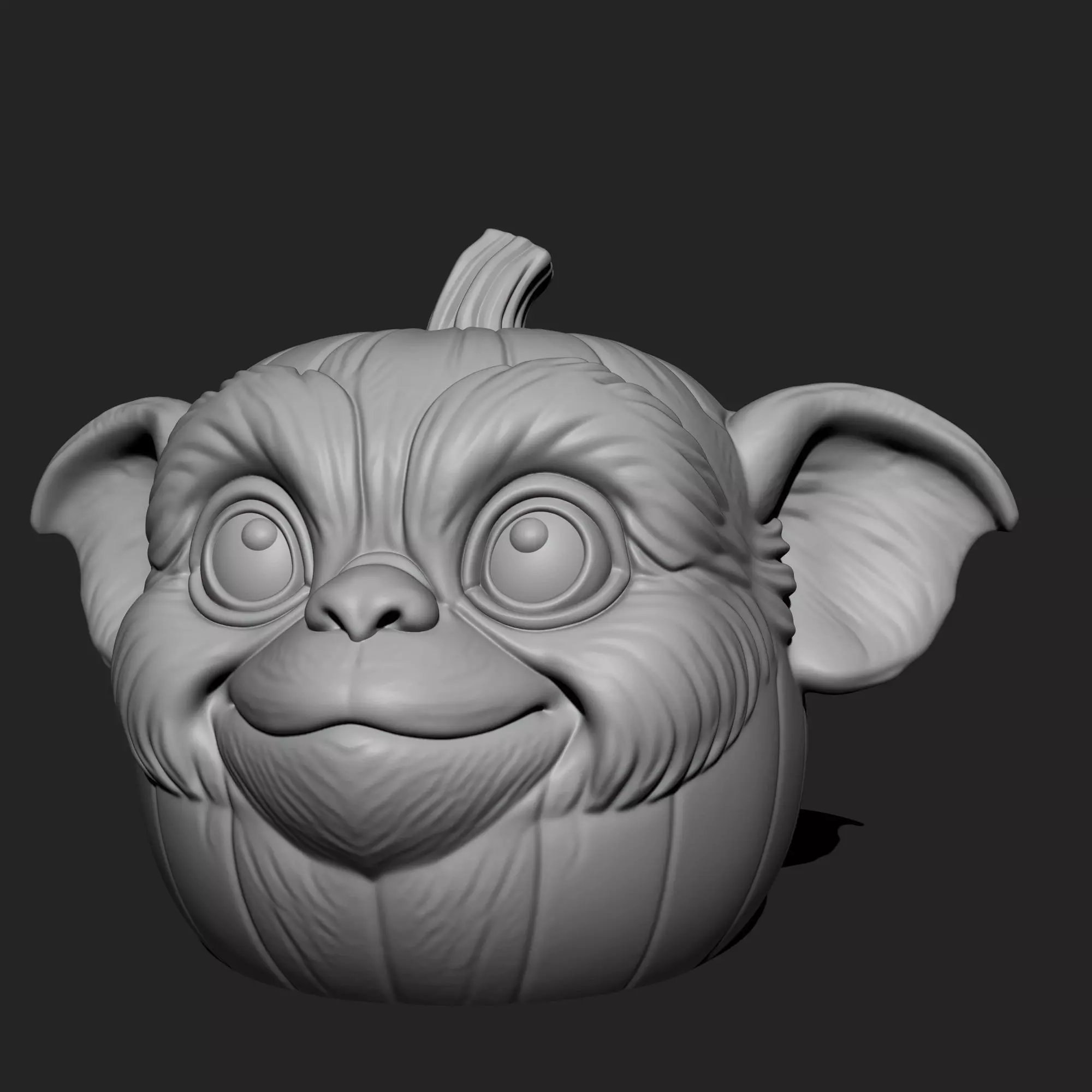 gizmo gremlin halloween pumpkin 3D print model_3