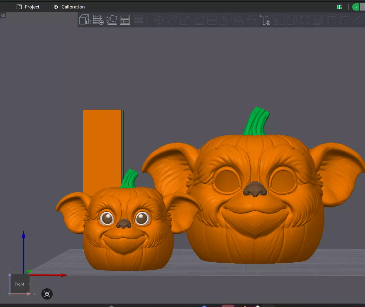 gizmo gremlin halloween pumpkin 3D print model_1