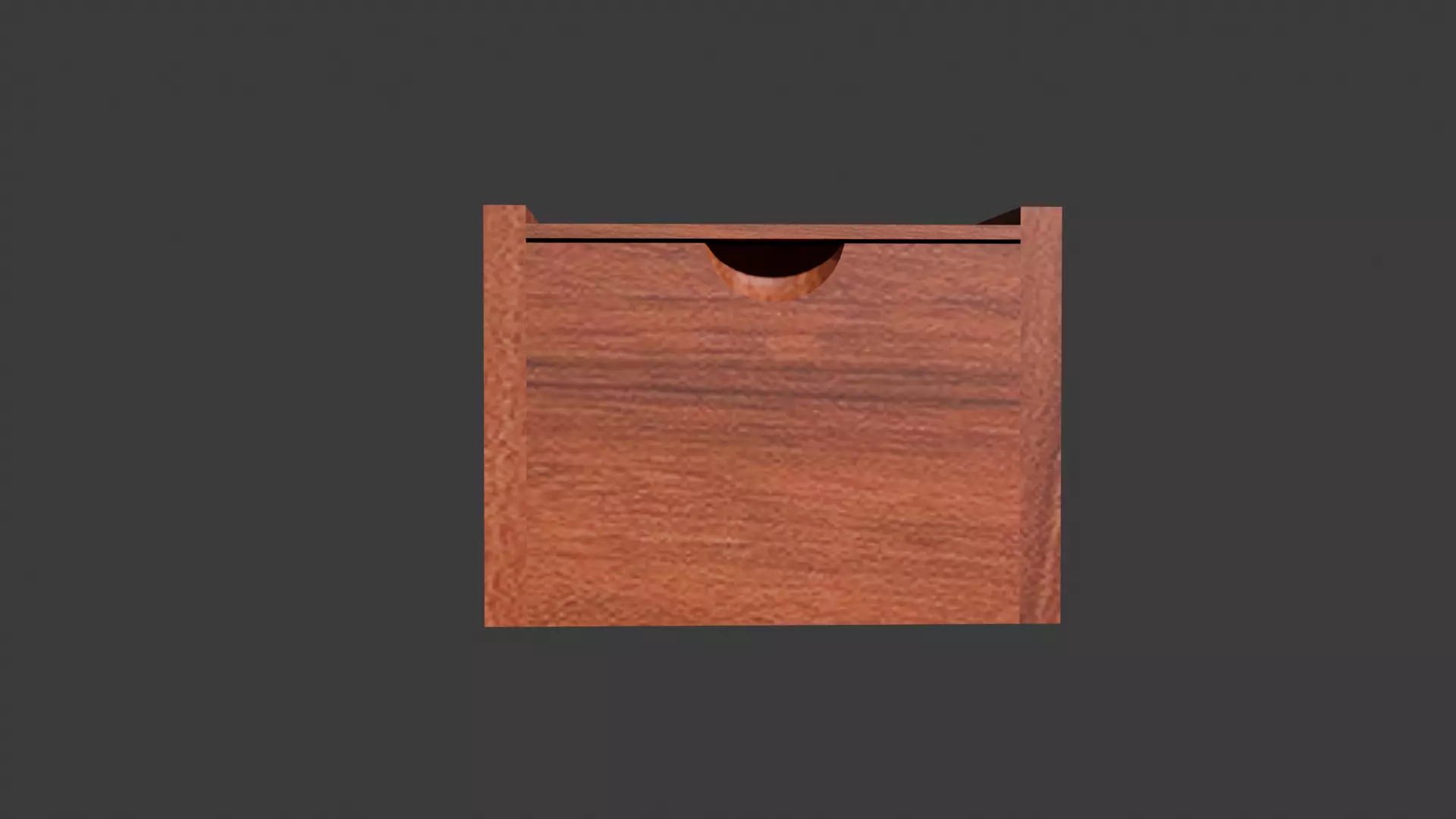 Elegant Engraved Wood Box Low-poly 3D model_4