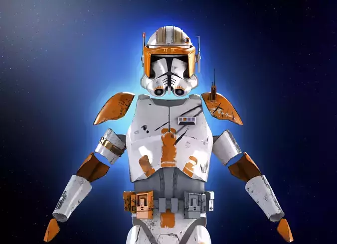 COMMANDER CODY Armor 3D Print Model  Star Wars Clone Wars 