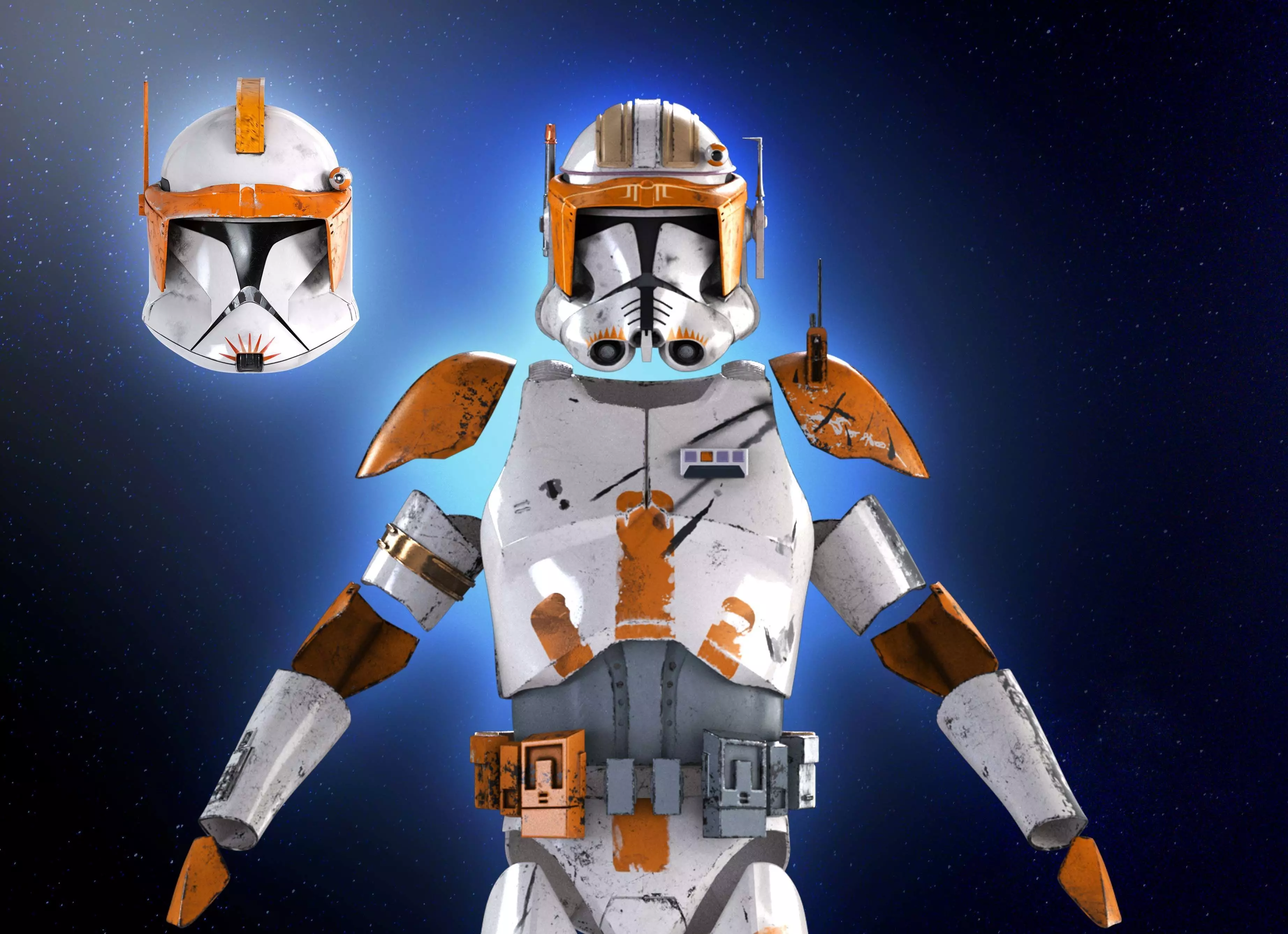 COMMANDER CODY Armor 3D Print Model  Star Wars Clone Wars  3D print model_5