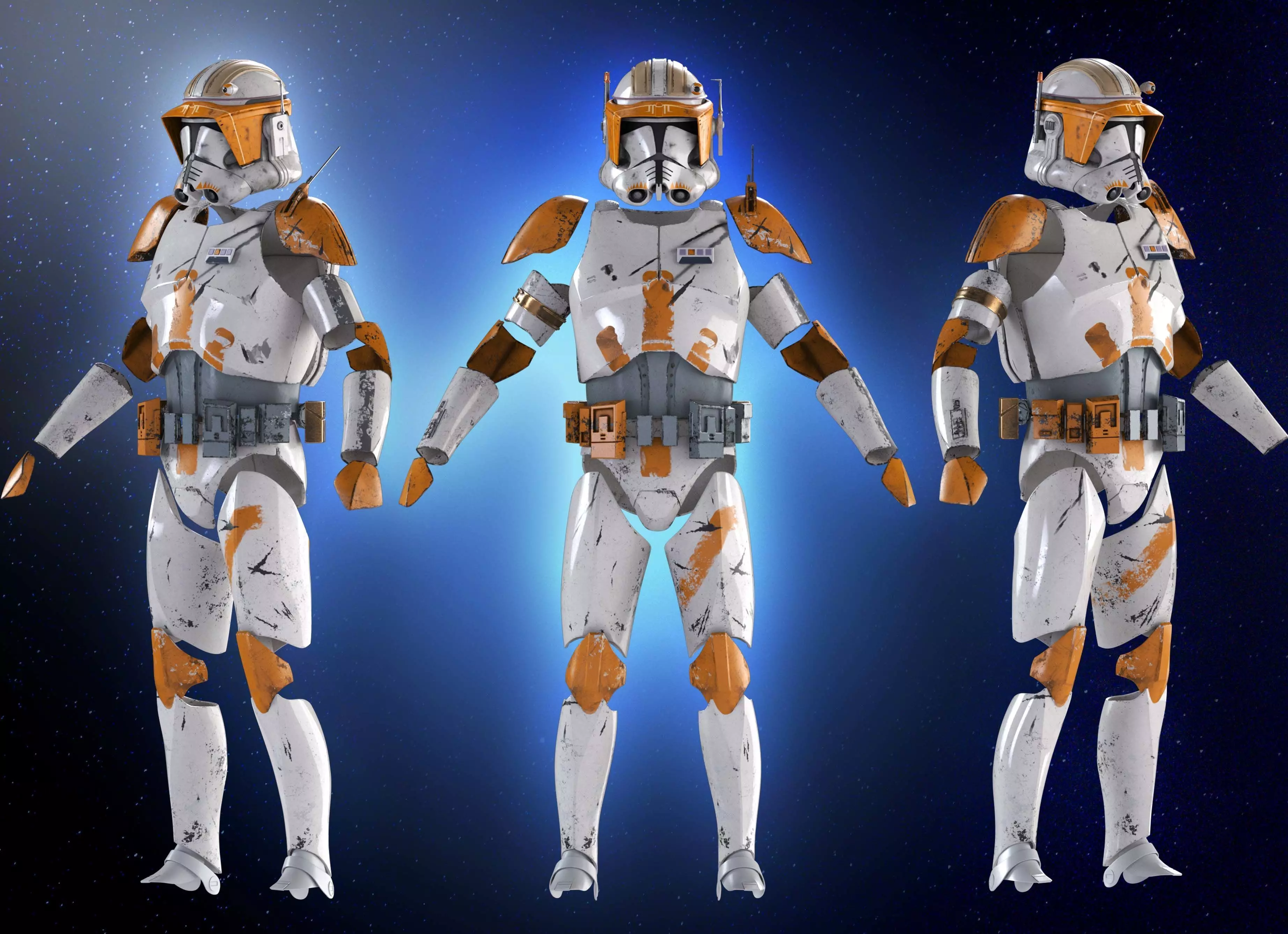 COMMANDER CODY Armor 3D Print Model  Star Wars Clone Wars  3D print model_1