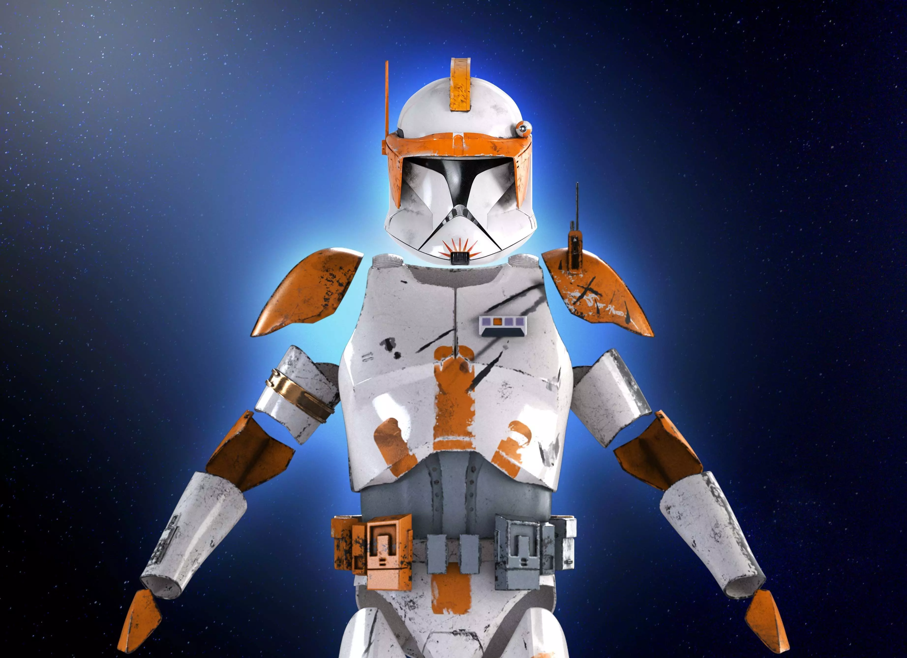COMMANDER CODY Armor 3D Print Model  Star Wars Clone Wars  3D print model_6
