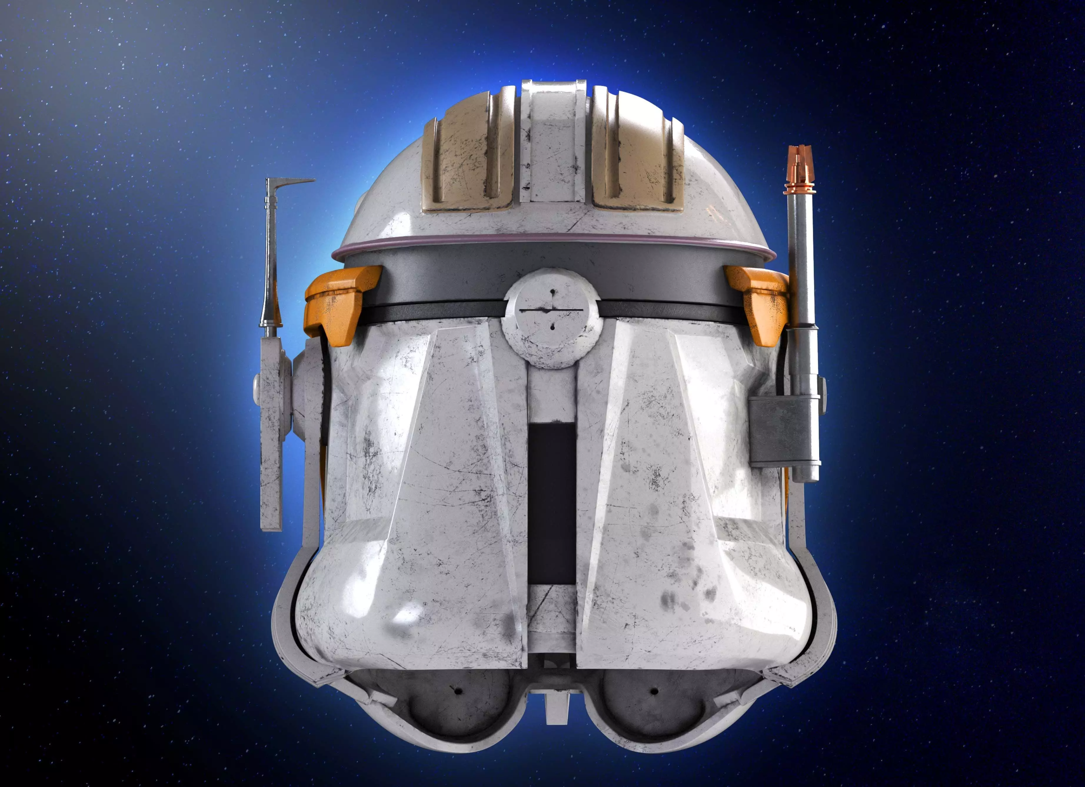 3D Printed Commander Cody Helmet Star Wars Clone Wars Replica 3D print model_4