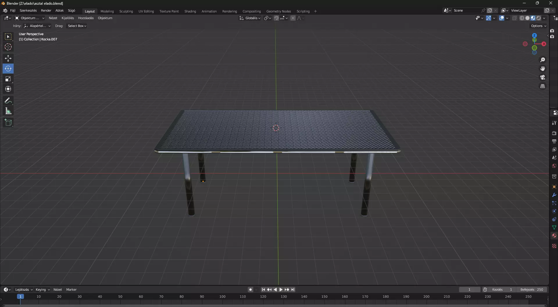 Gamer Table 3D model_0