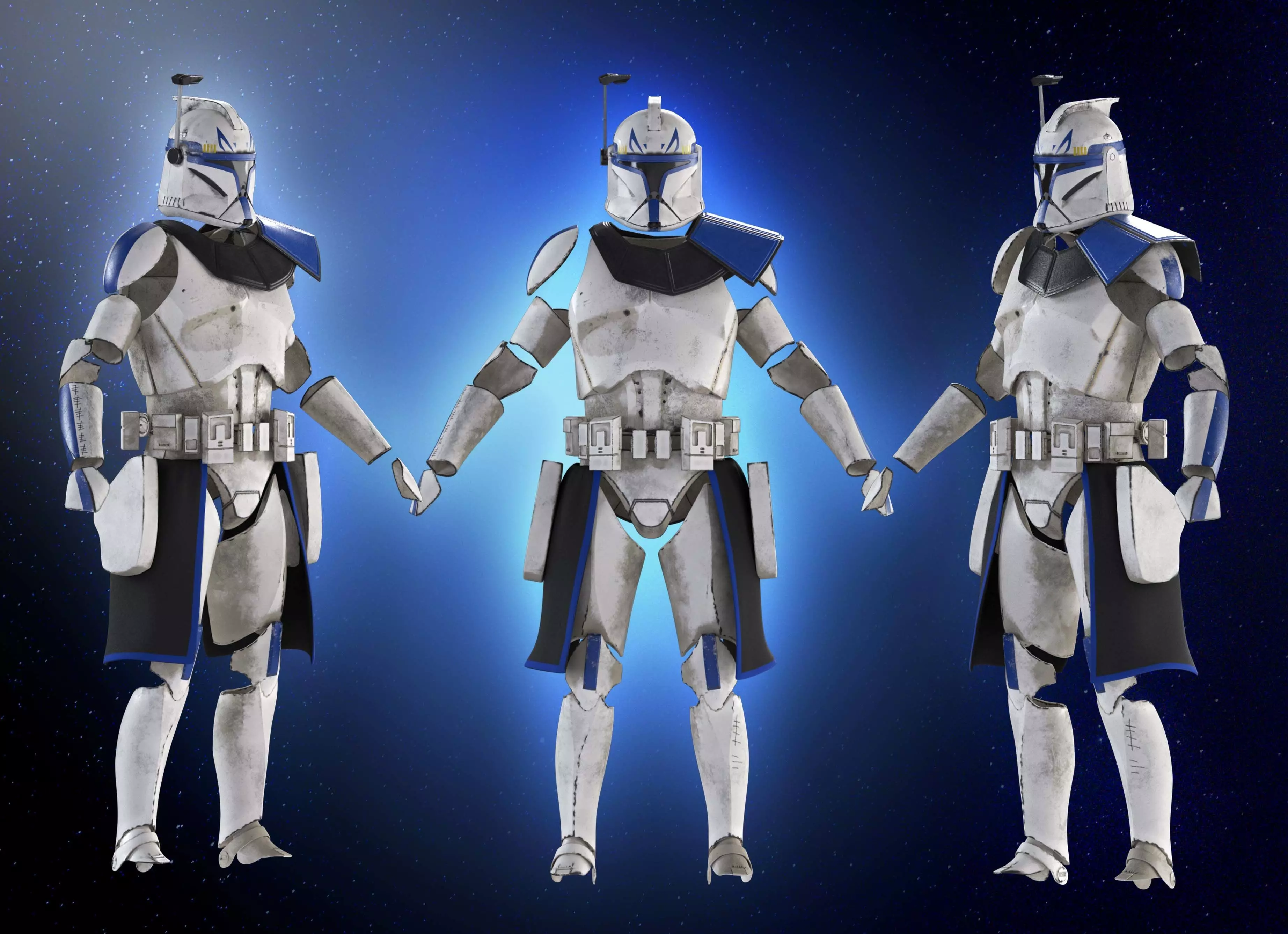 Captain Rex Armor 3D Print Model Star Wars Clone Wars Replica 3D print model_7