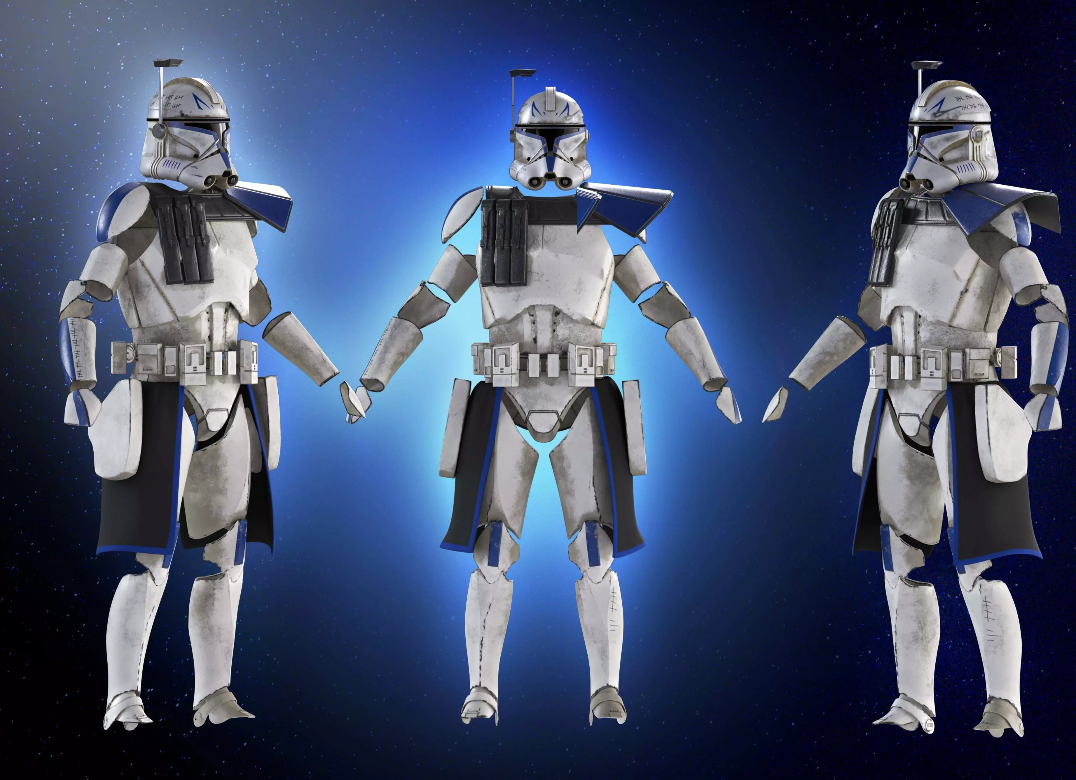 Captain Rex Armor 3D Print Model Star Wars Clone Wars Replica 3D print model_4