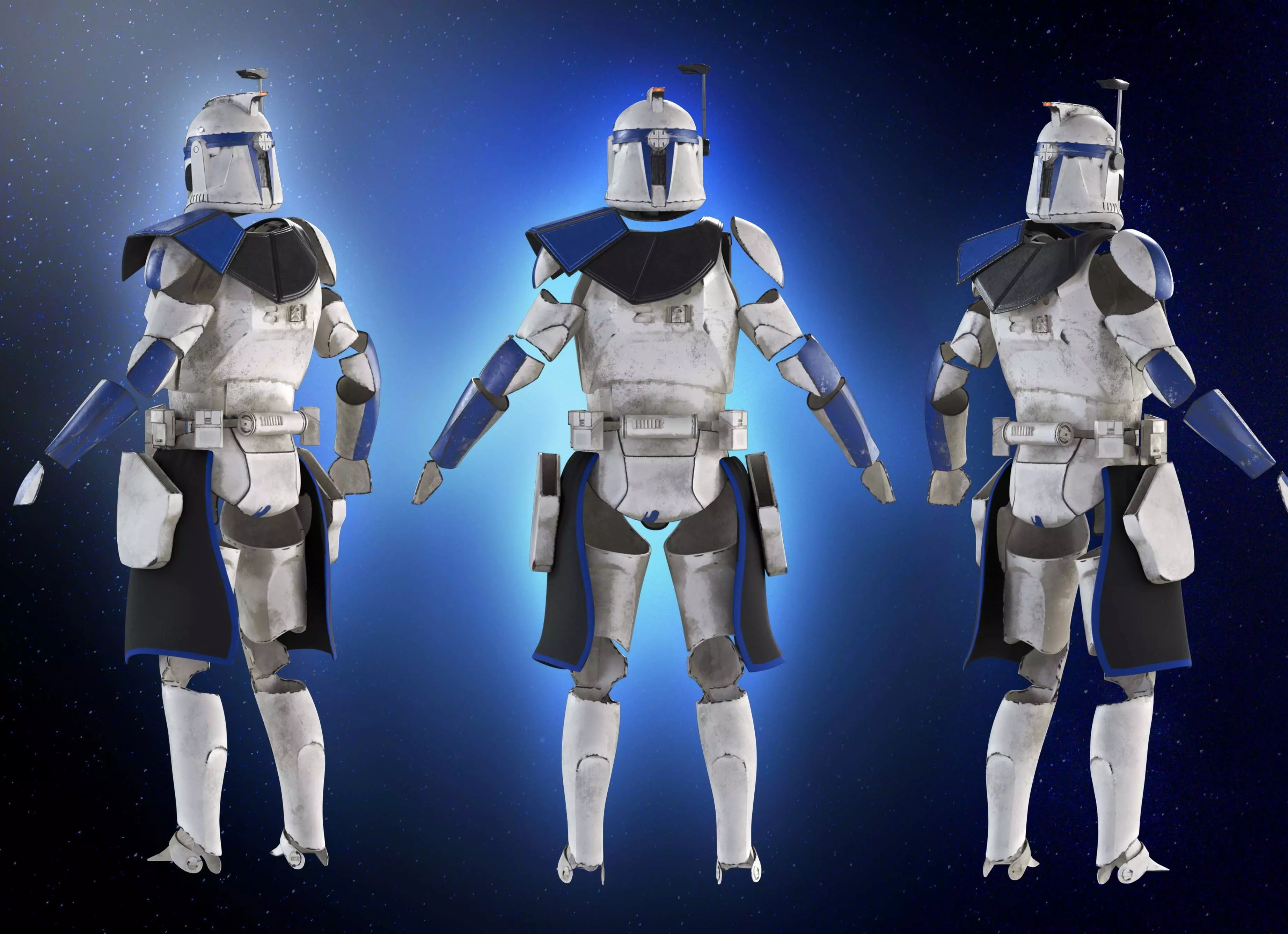Captain Rex Armor 3D Print Model Star Wars Clone Wars Replica 3D print model_8
