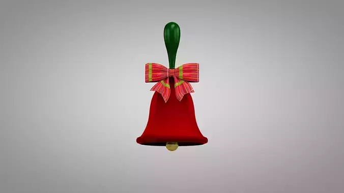 Hand Bells Red 3D Model