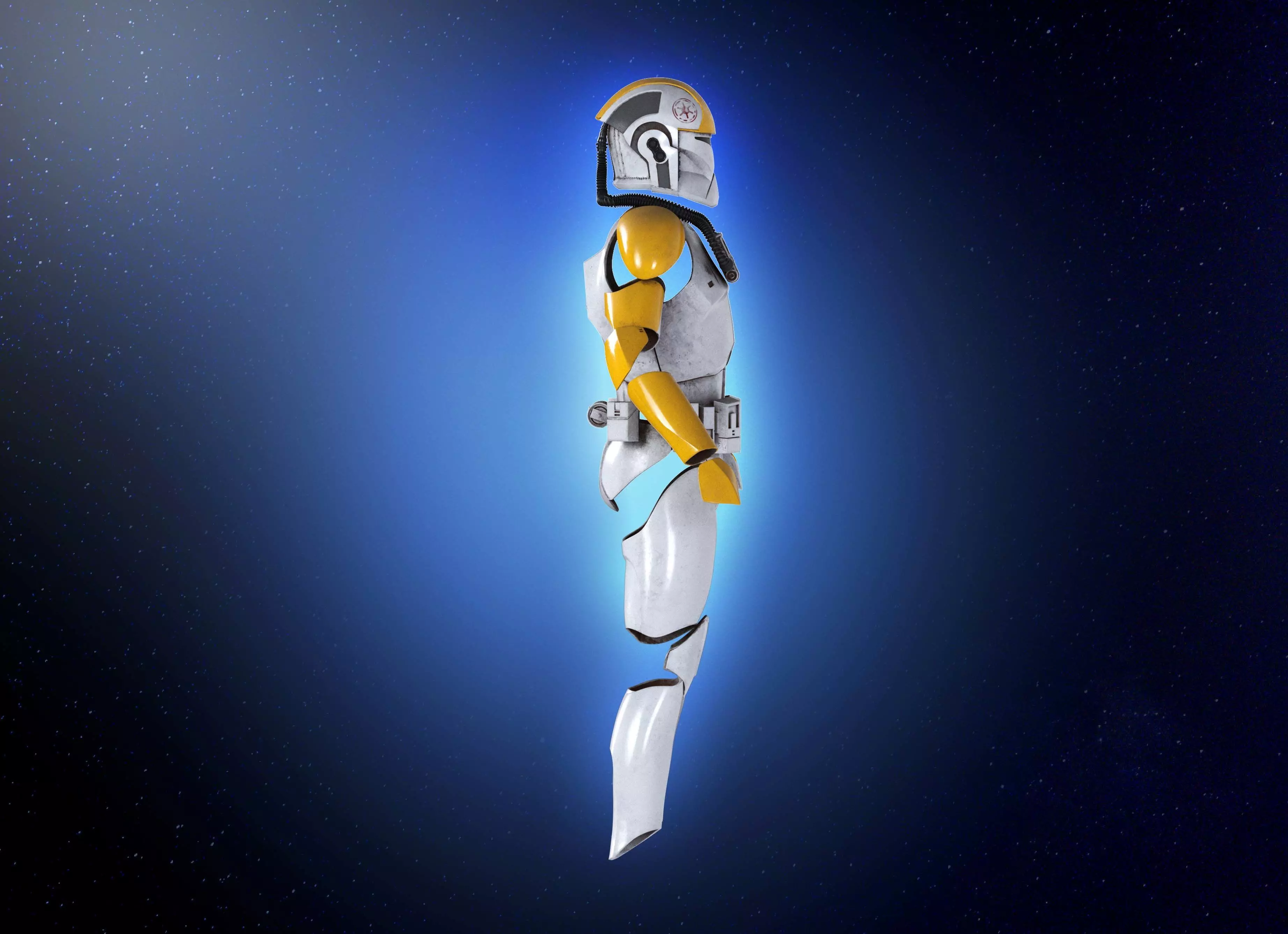 Clone pilot  Helmet Attack of the Clones Phase 1 Star Wars  3D print model_7