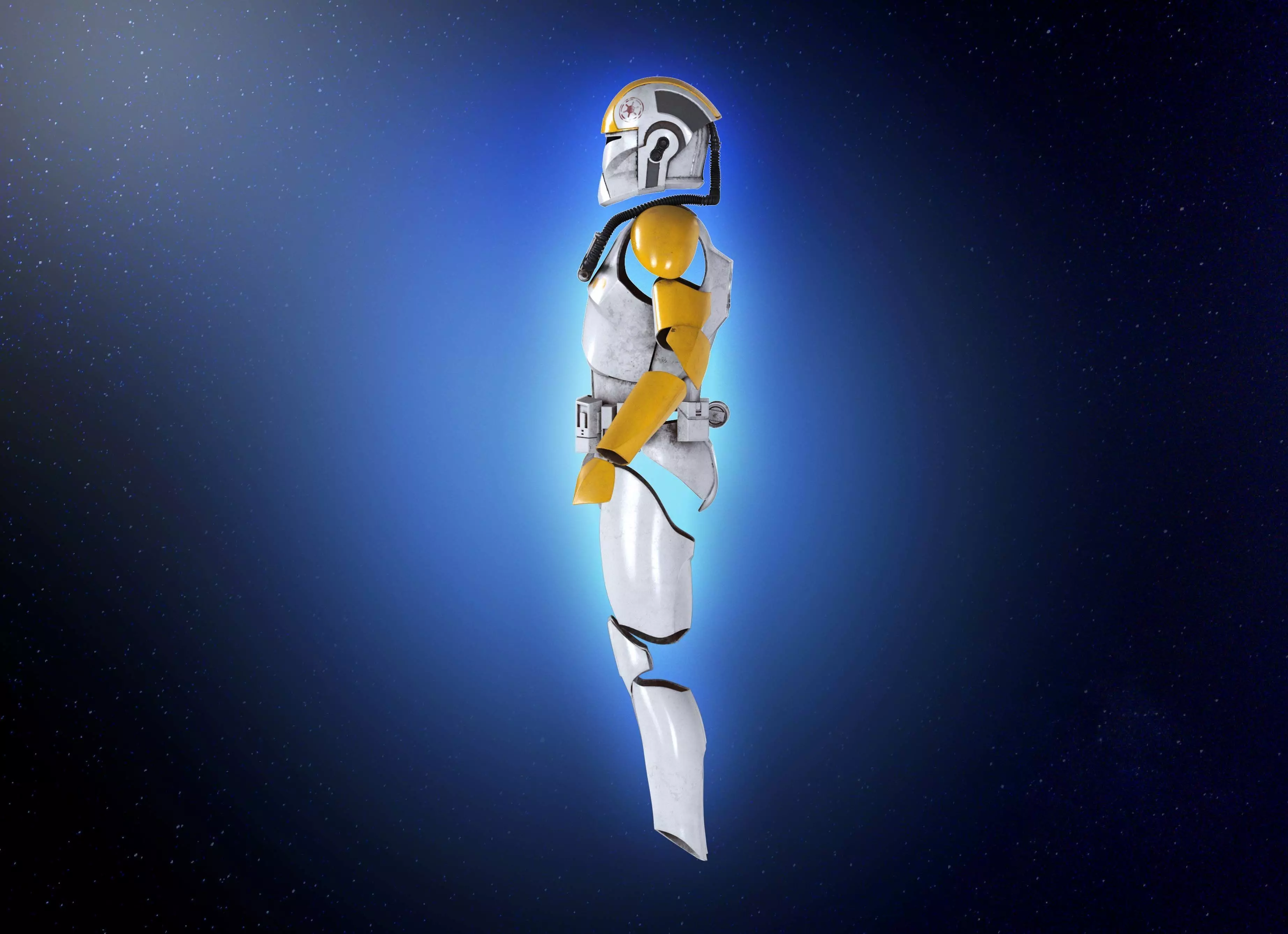 Clone pilot  Helmet Attack of the Clones Phase 1 Star Wars  3D print model_6