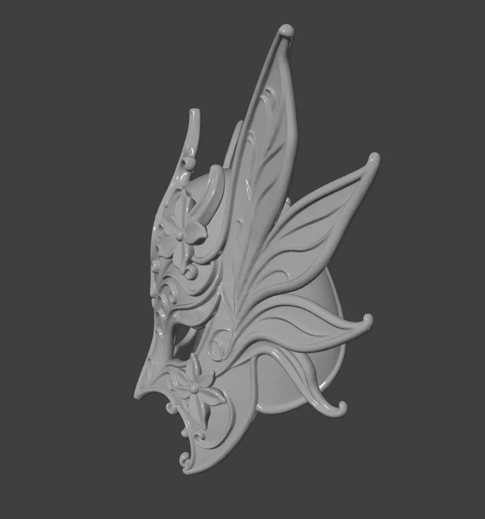 ETHEREAL FAE MASK 3D print model_5