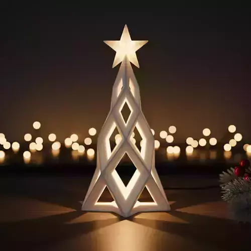 Minimalist Illuminated Christmas Decor 3D print model Minimalist Illuminated Christmas Decor 3D print model