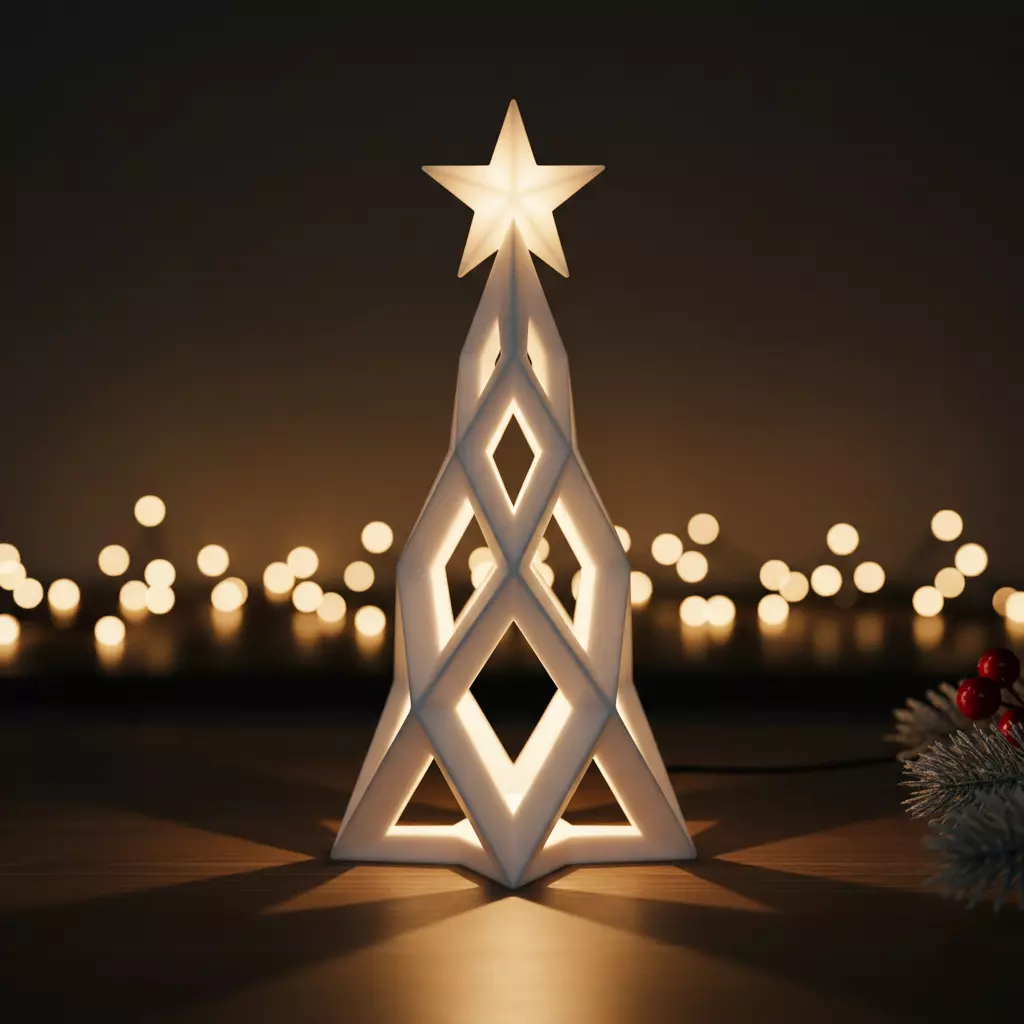 Minimalist Illuminated Christmas Decor 3D print model_0