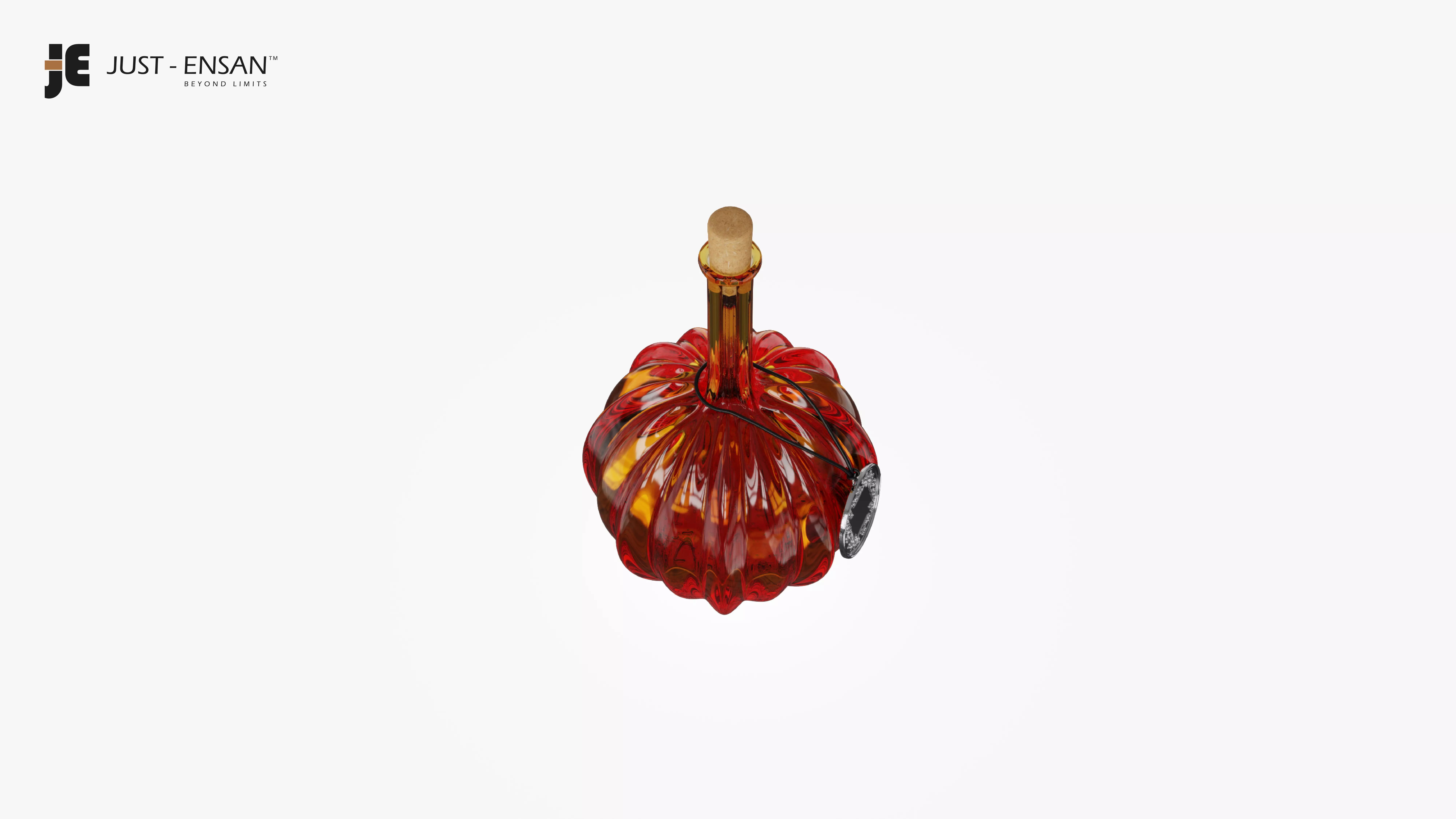 Halloween Pumpkin Bottle 3D print model_4