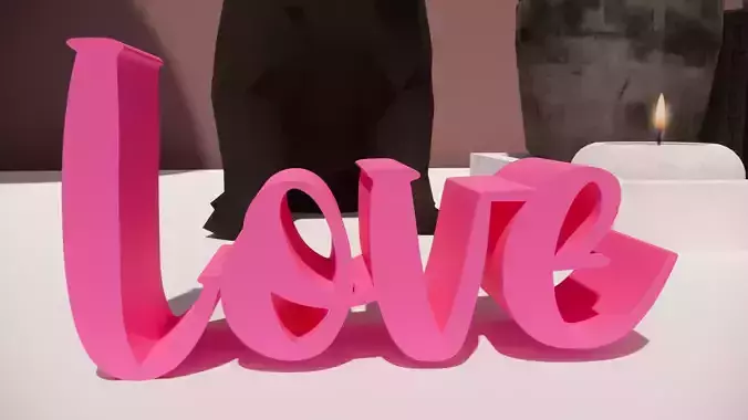 Customized Romantic Flow Love  02 