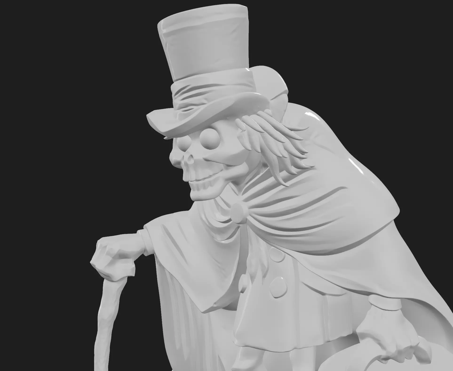 Haunted Mansion Hatbox Ghost maquette 3D print model_4