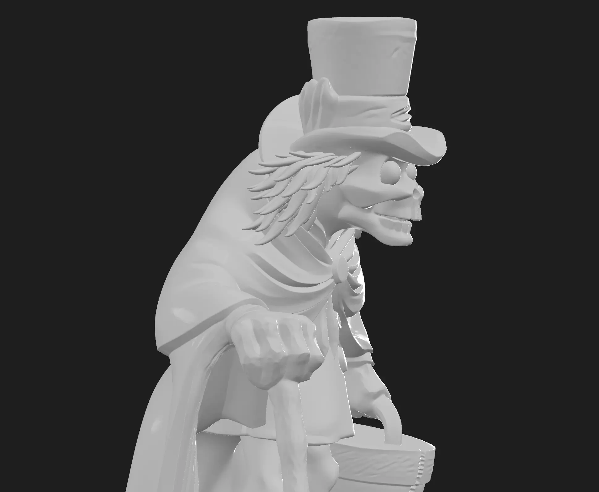 Haunted Mansion Hatbox Ghost maquette 3D print model_5