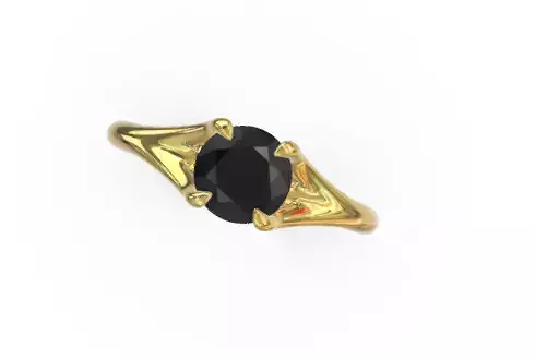 ring black Diamond 3d model