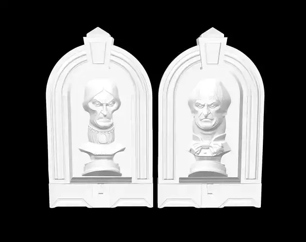 Haunted Mansion Staring Busts 3D print model Haunted Mansion Staring Busts 3D print model