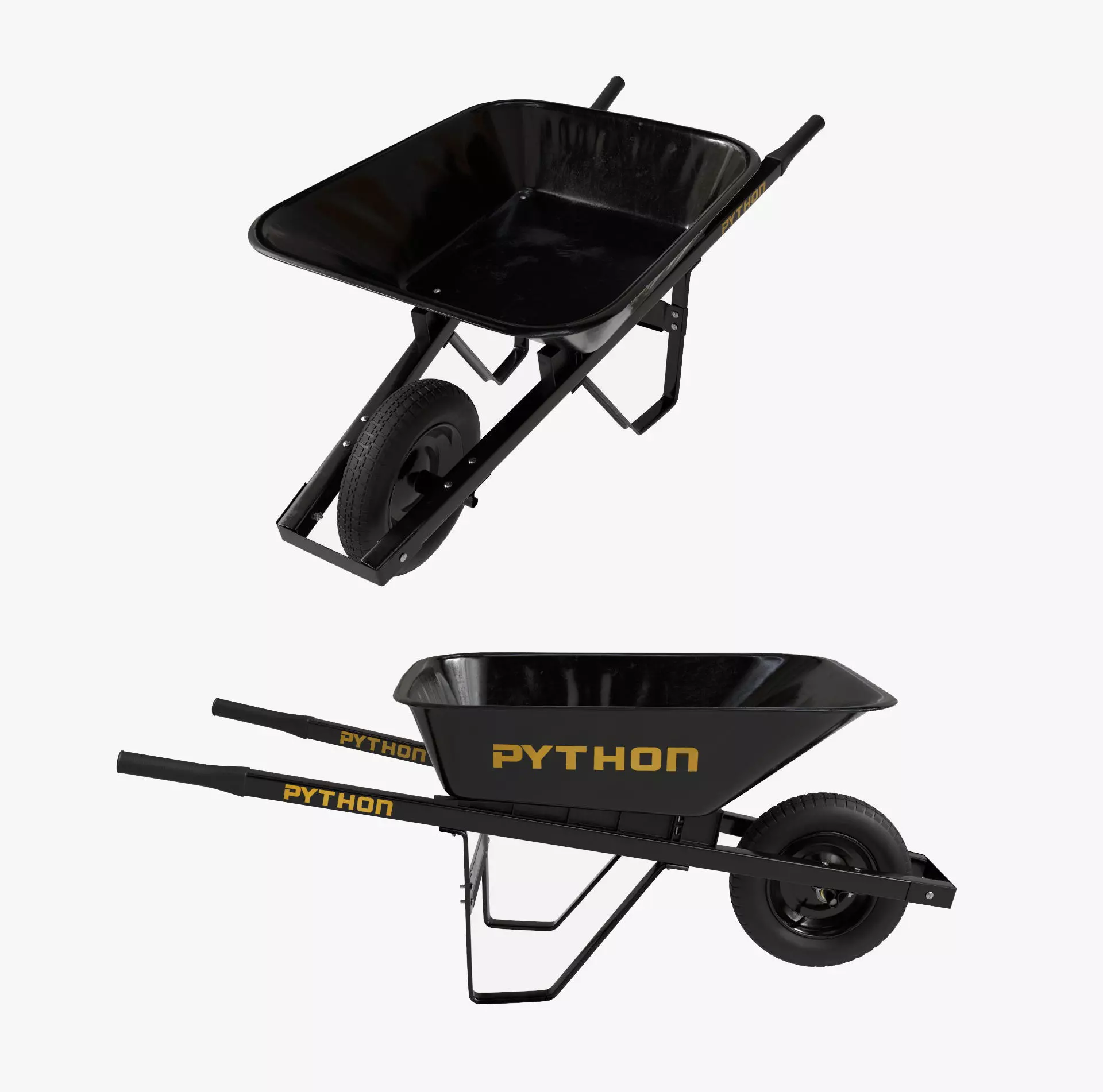 WheelBarrow Low-poly 3D model