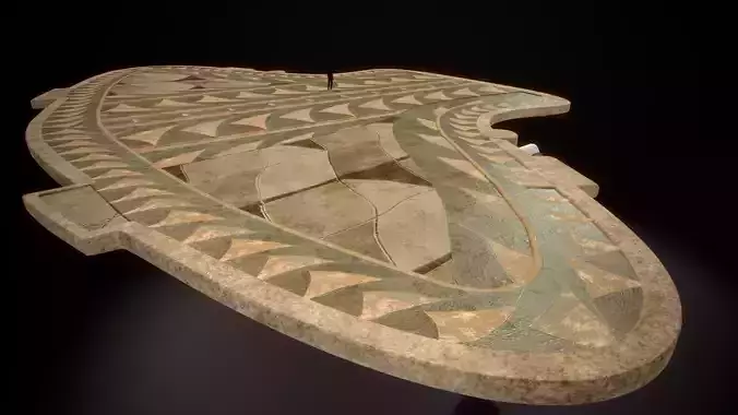 building 14 Low-poly 3D model 2