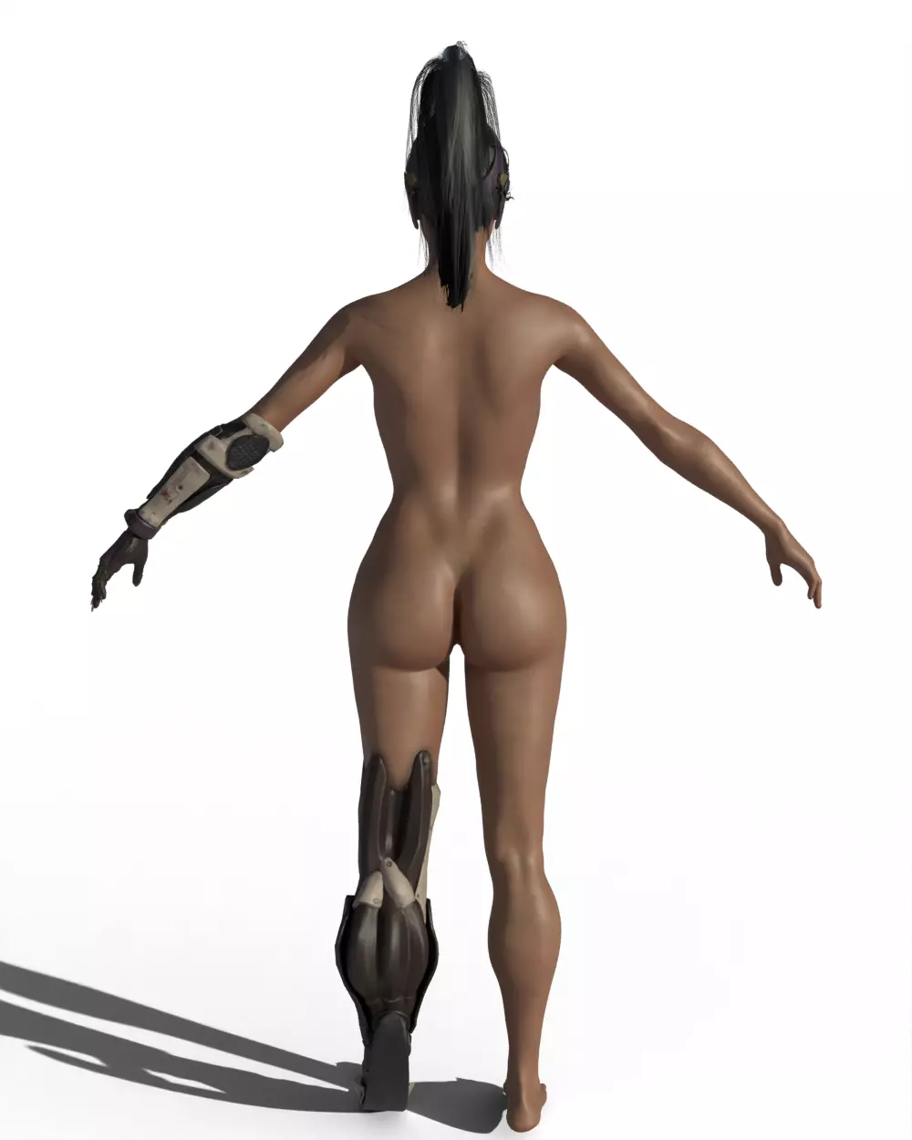 Cyberpunk Girl 3D model_17