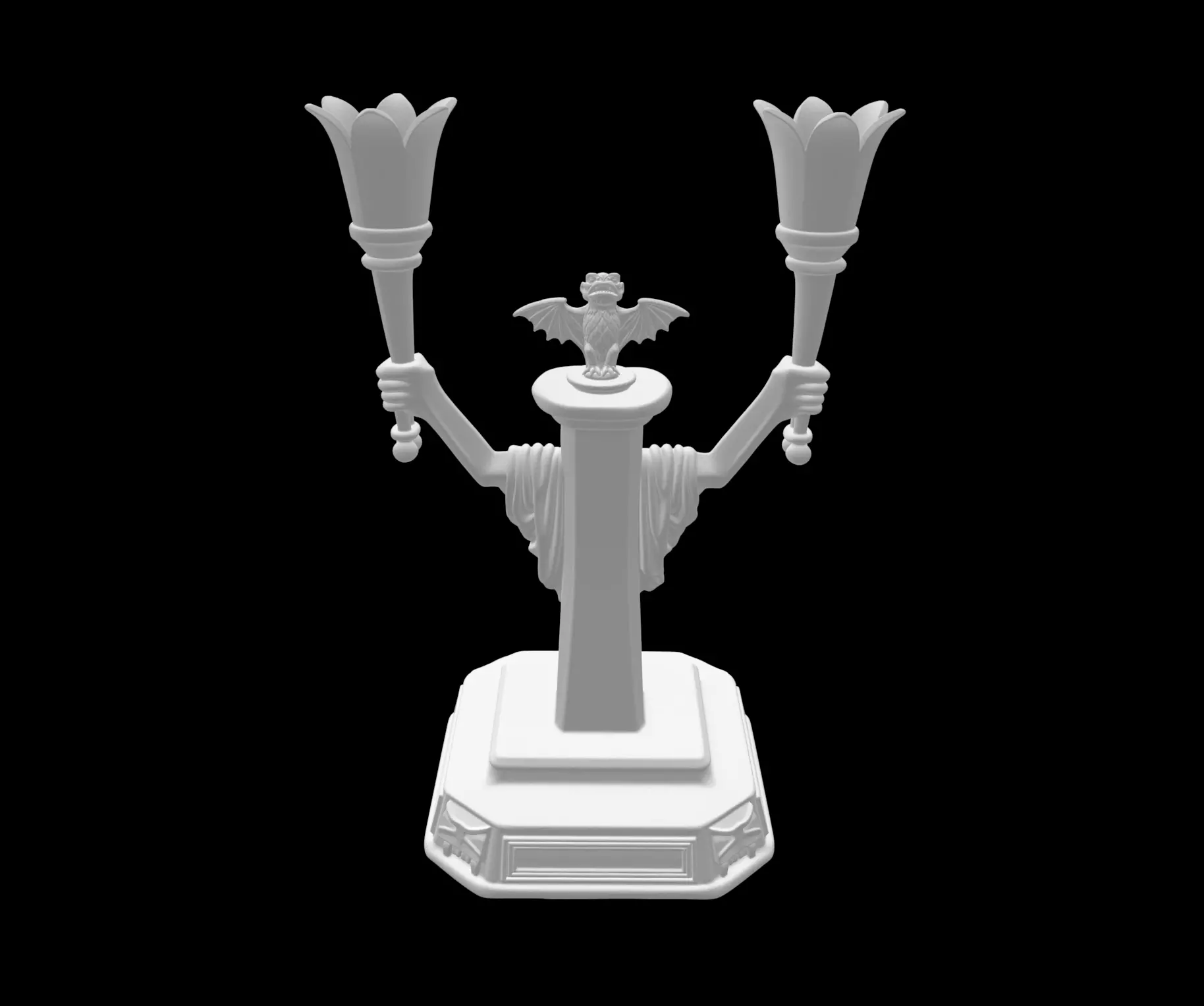 Haunted Mansion Crypt Sconce Candelabra 3D print model