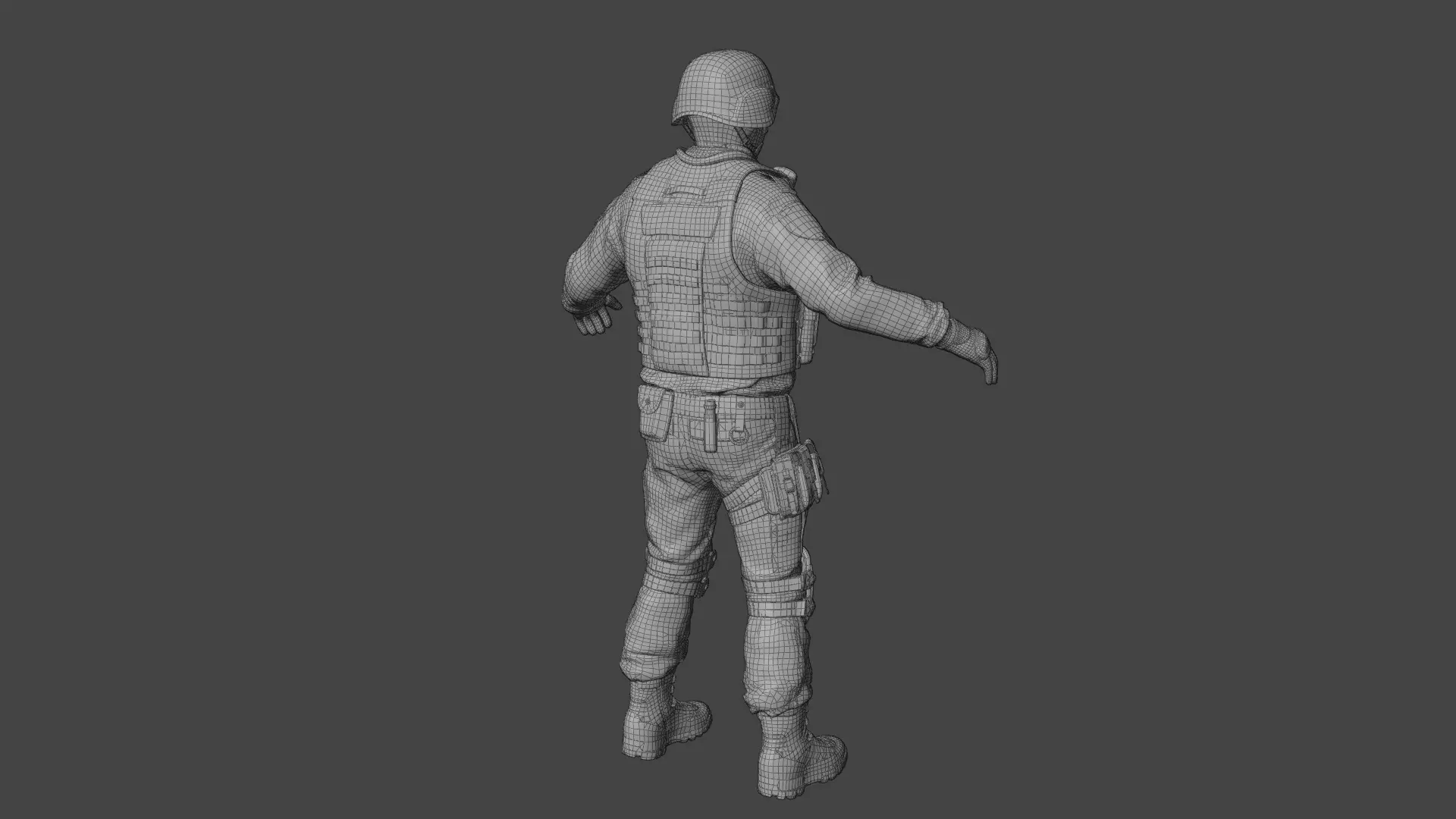 SWAT Police Rigged 3D Model 3D model_18