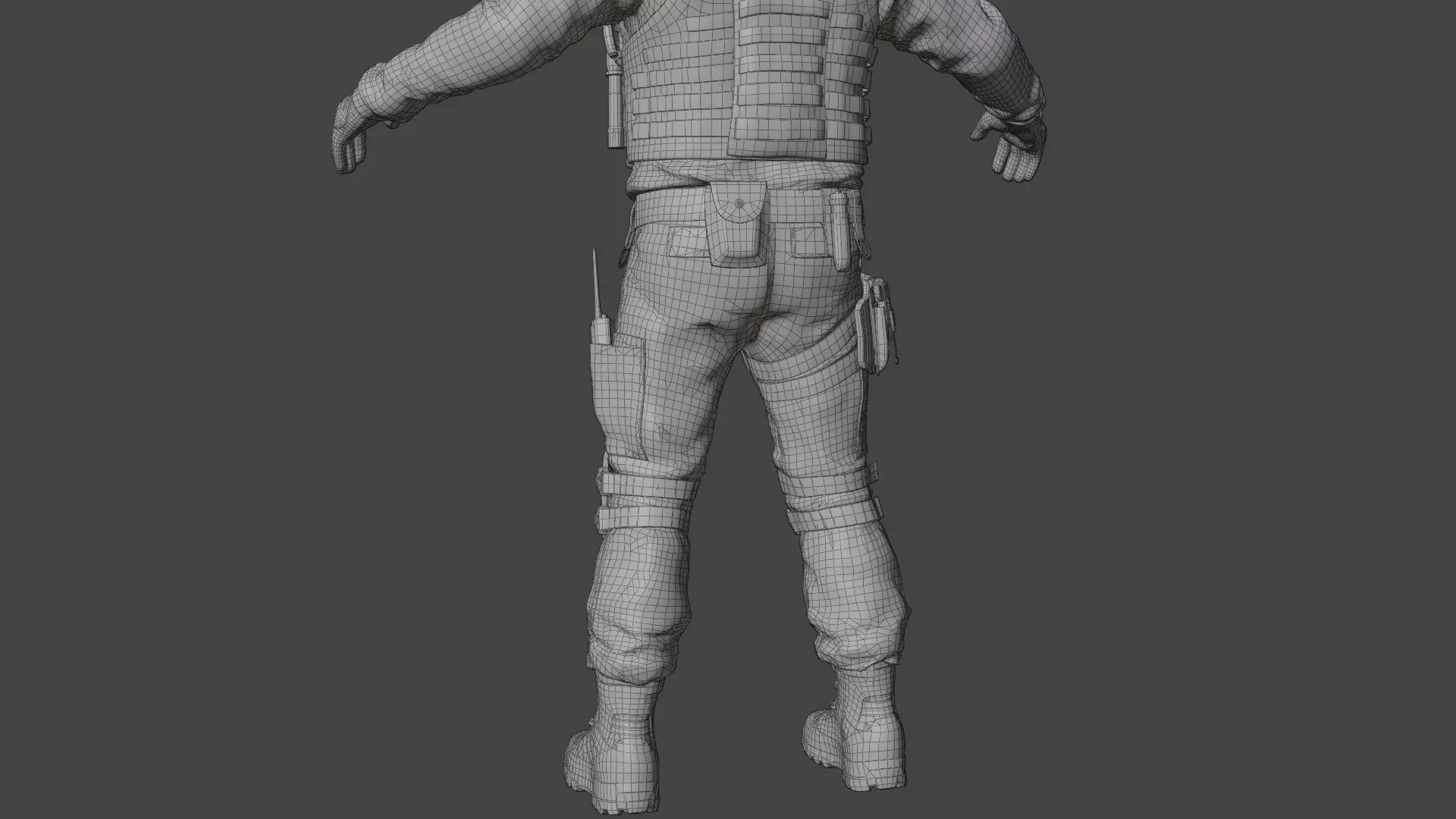 SWAT Police Rigged 3D Model 3D model_22