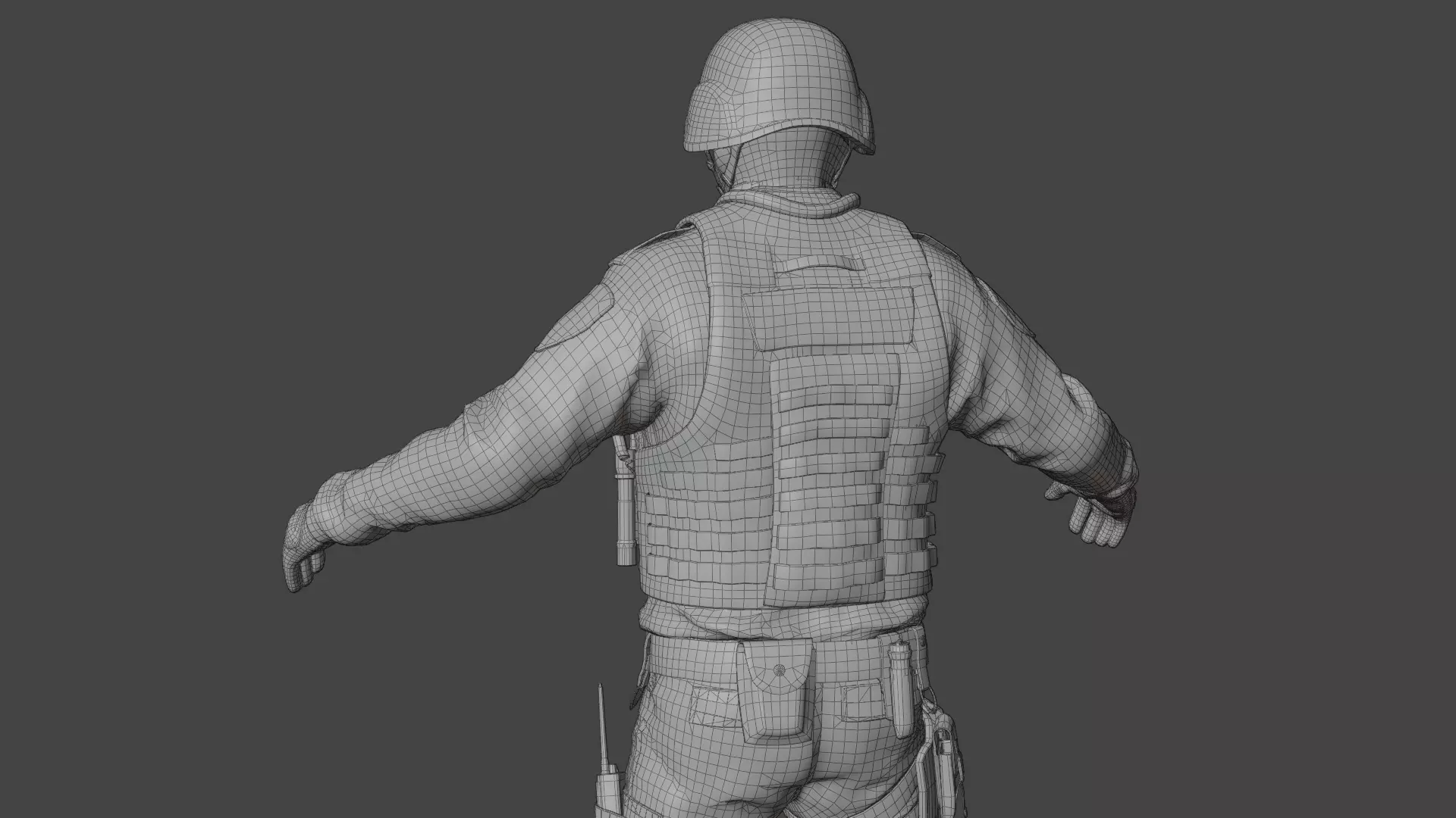 SWAT Police Rigged 3D Model 3D model_21