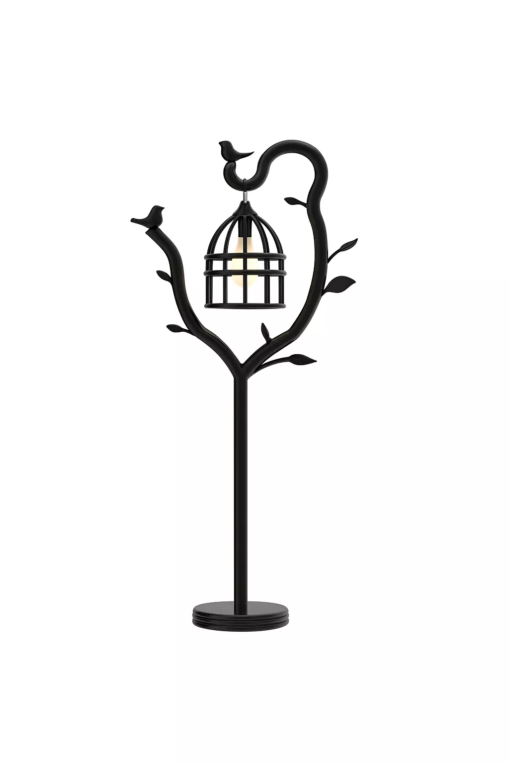 Cage Lamp Design Floor Lamp 3D Model OBJ FBX SKP MTL 3D model_3