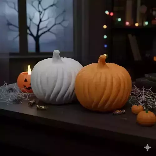 Woolly Pumpkins for Halloween