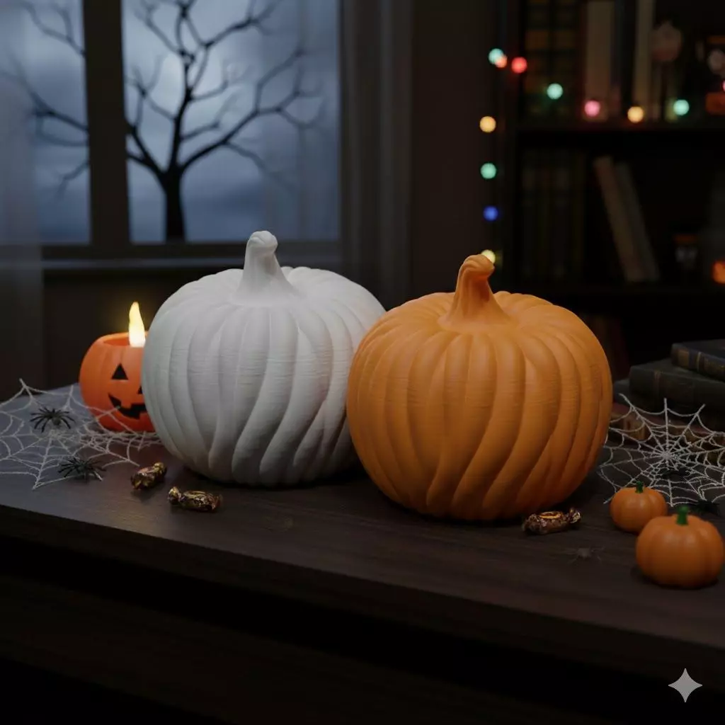 Woolly Pumpkins for Halloween 3D print model_0