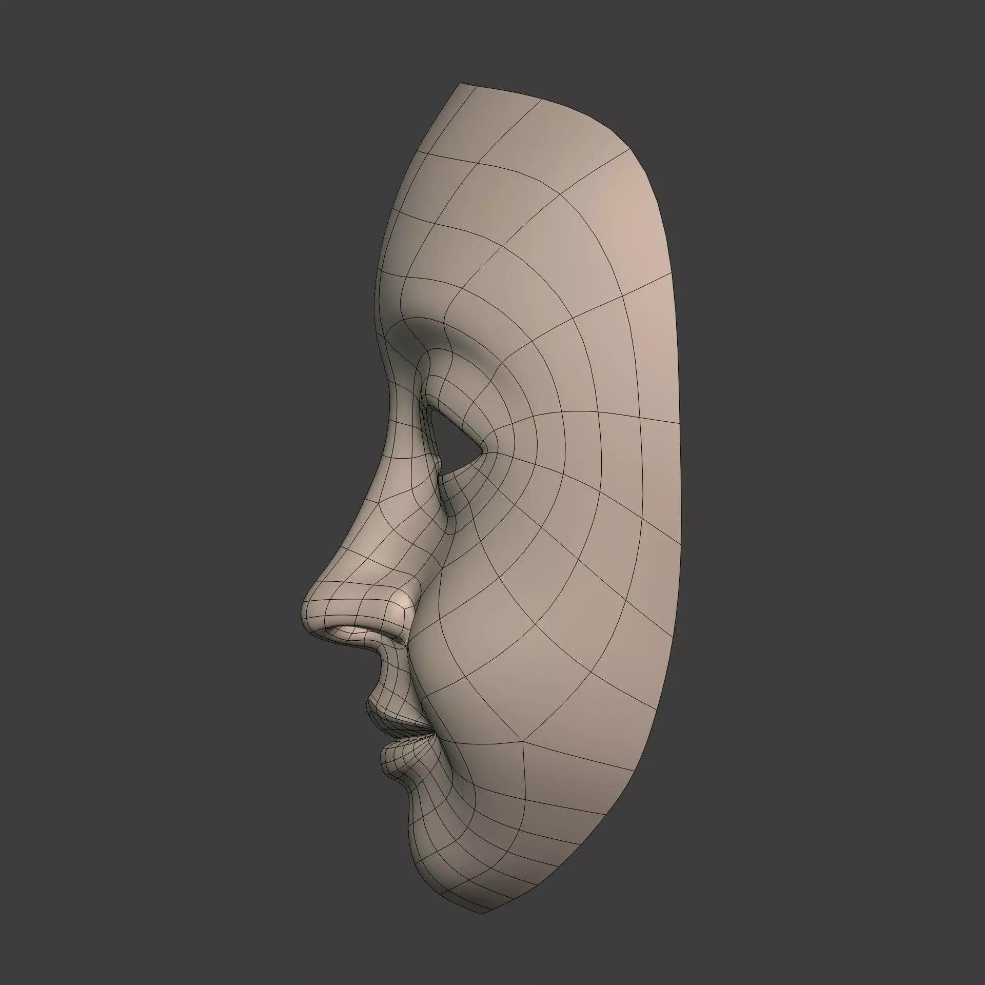 Masks Low-poly 3D model_12