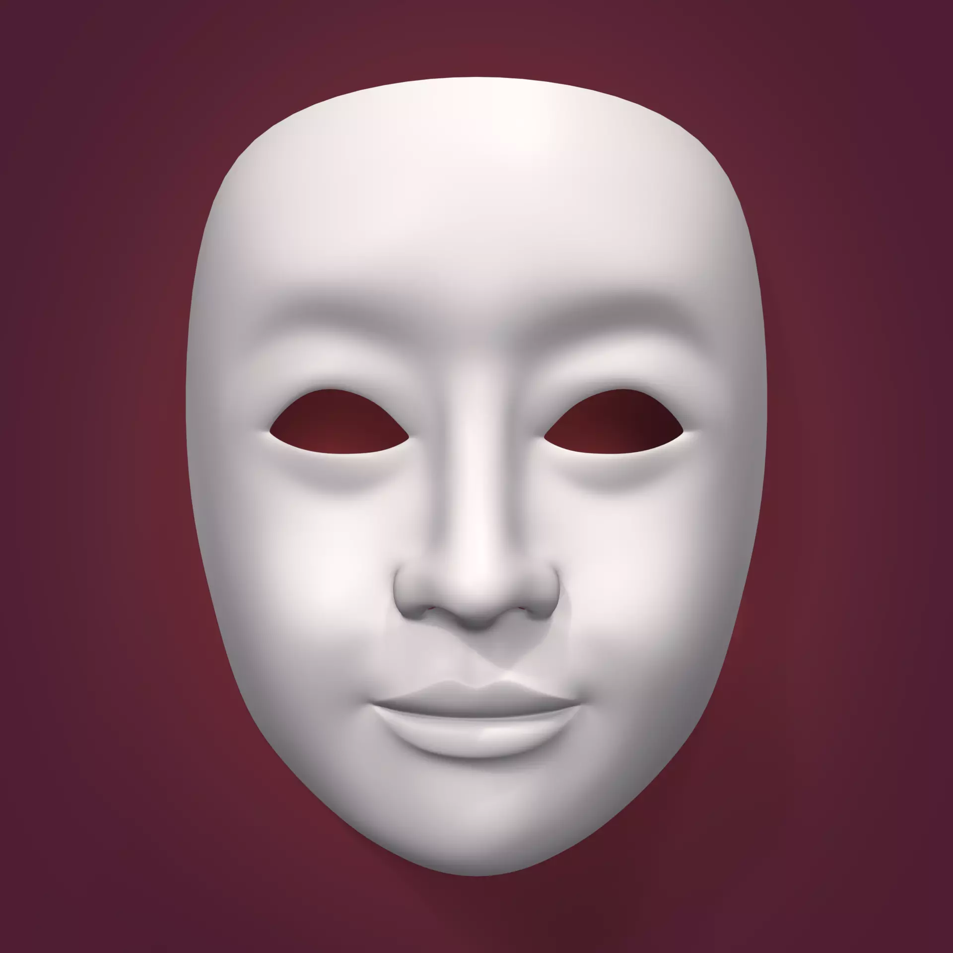 Masks Low-poly 3D model_0