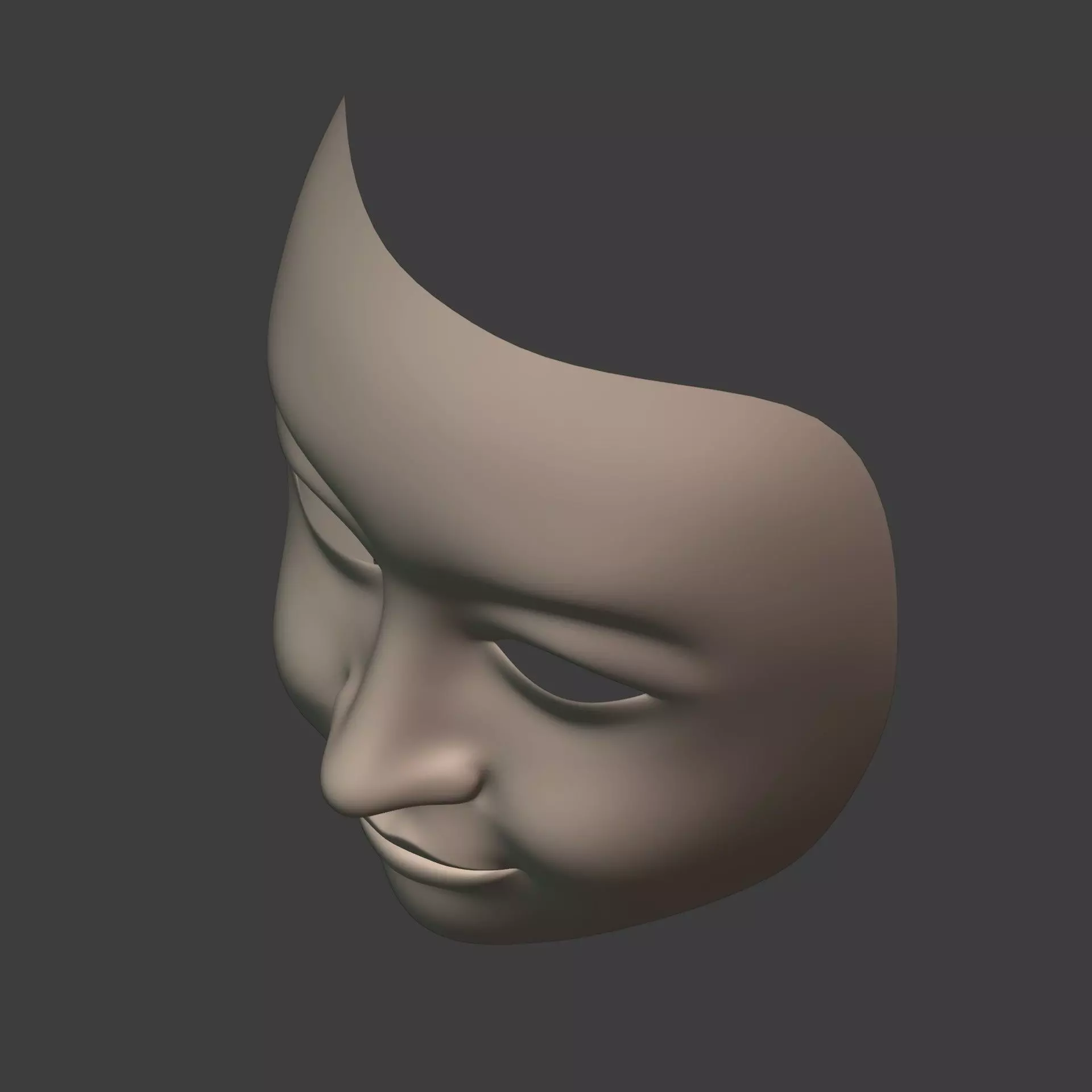 Masks Low-poly 3D model_13