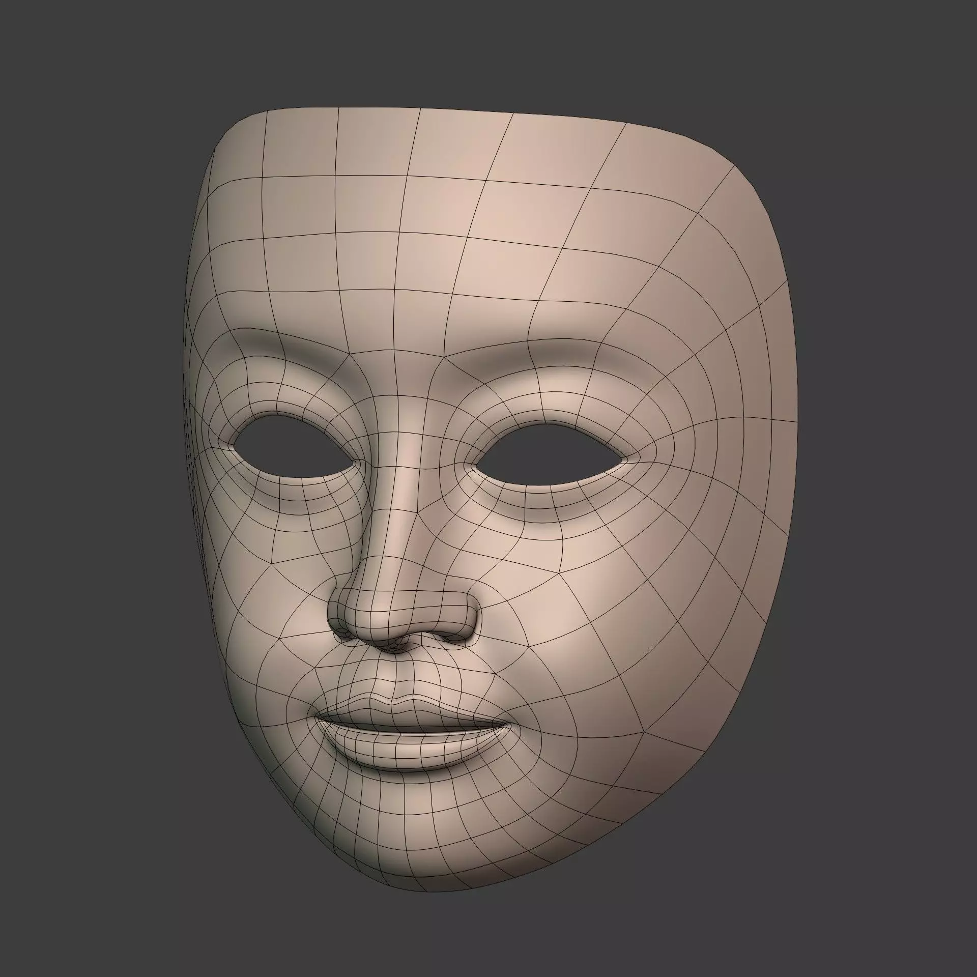 Masks Low-poly 3D model_10