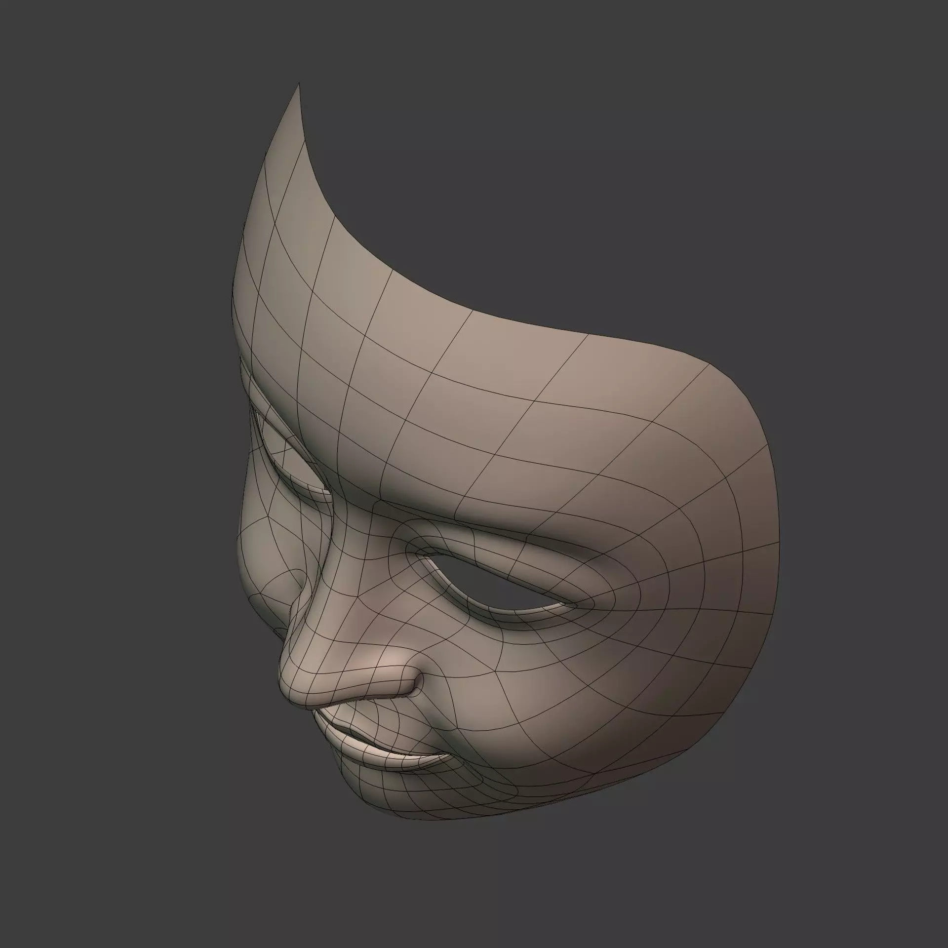 Masks Low-poly 3D model_14